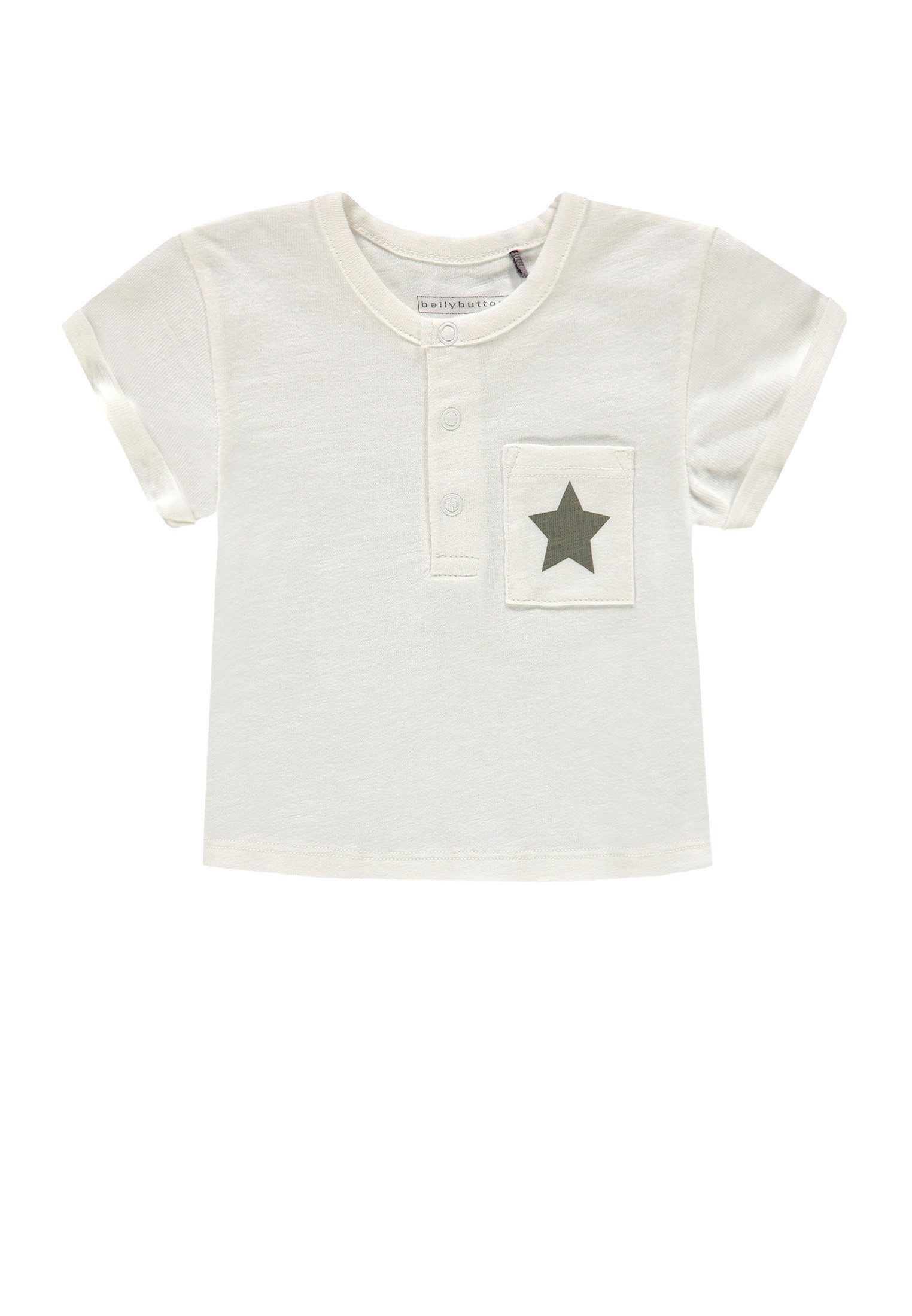 Bellybutton T-Shirt T-Shirt (1-tlg) leichter weicher Bio-Baumwolle mit elastische verarbeitung