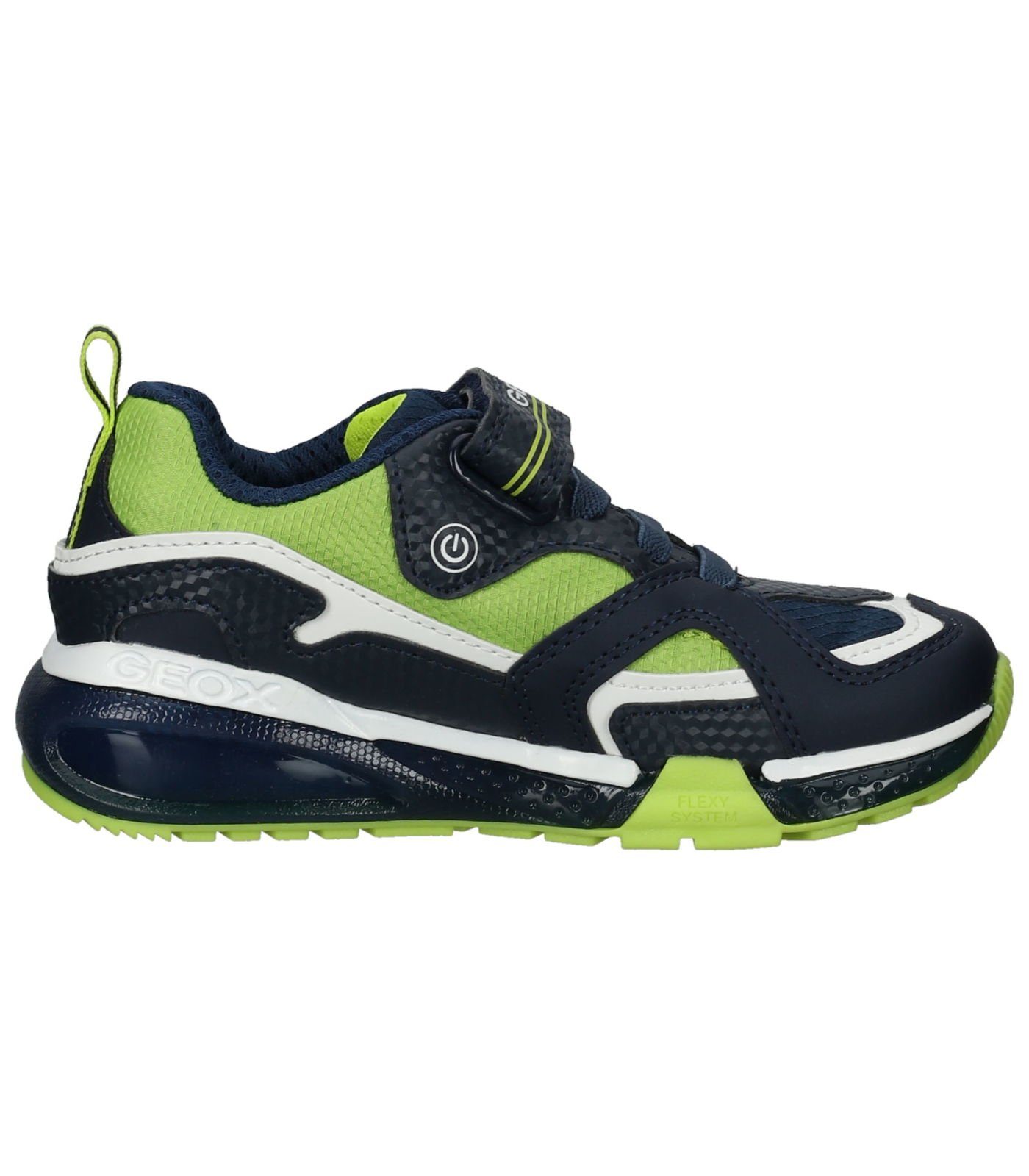 Geox Sneaker Lederimitat/Textil Sneaker Navy Lime