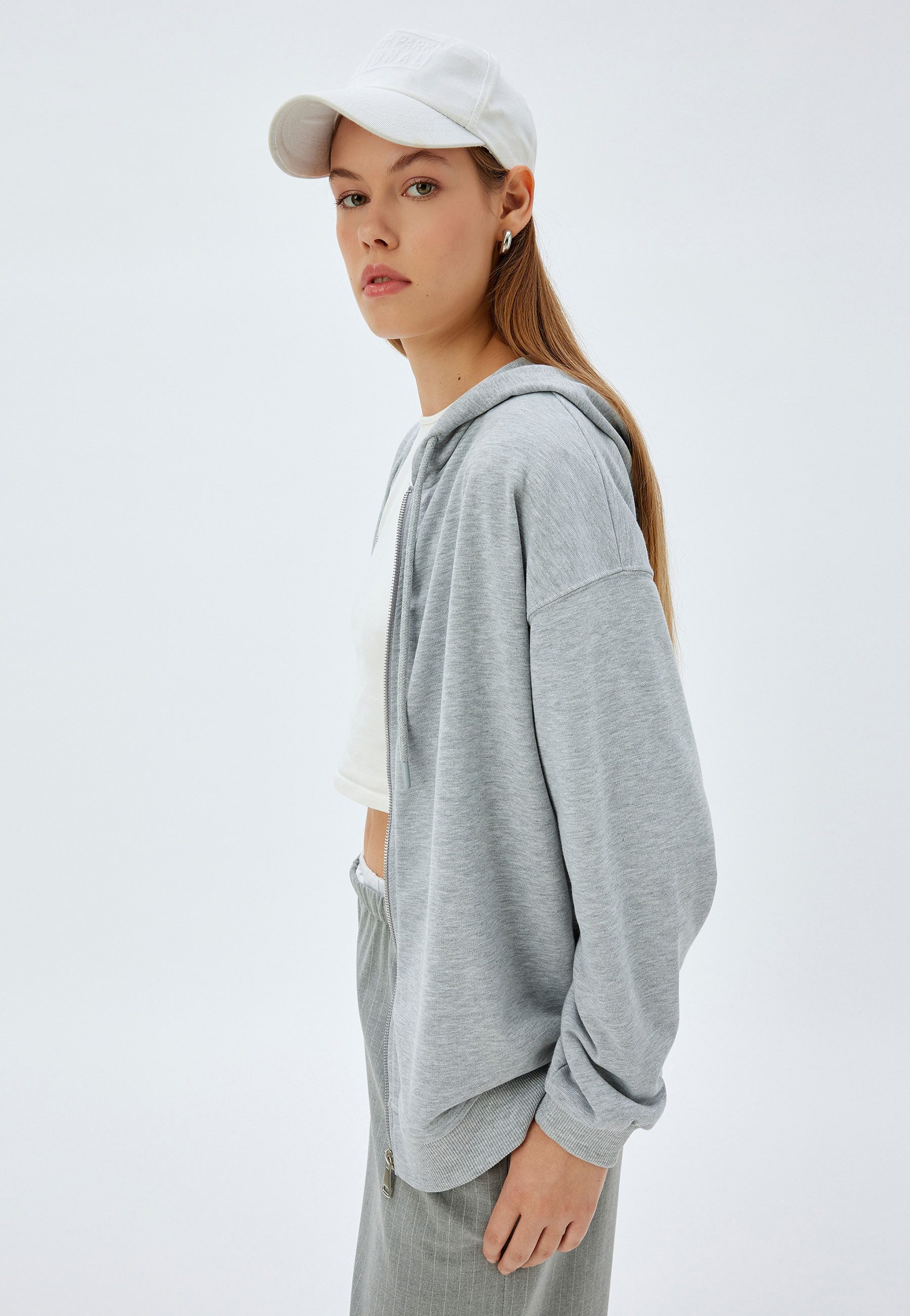Koton Cardigan Vollreißverschluss Mit Reißverschlussdetail