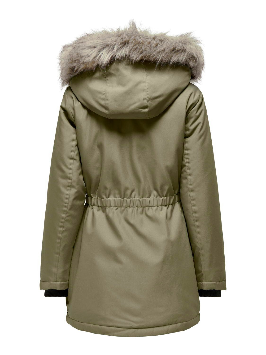 ONLY Winterjacke Only Damen Winter-Jacke OnlIris einfarbiger Parka Mantel F günstig online kaufen