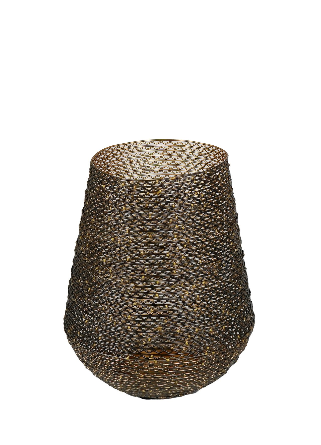 Kaheku Windlicht Kaheku Windlicht Yon, Schwarz/Gold, Ø 20 cm, 1120014313 (1 St)