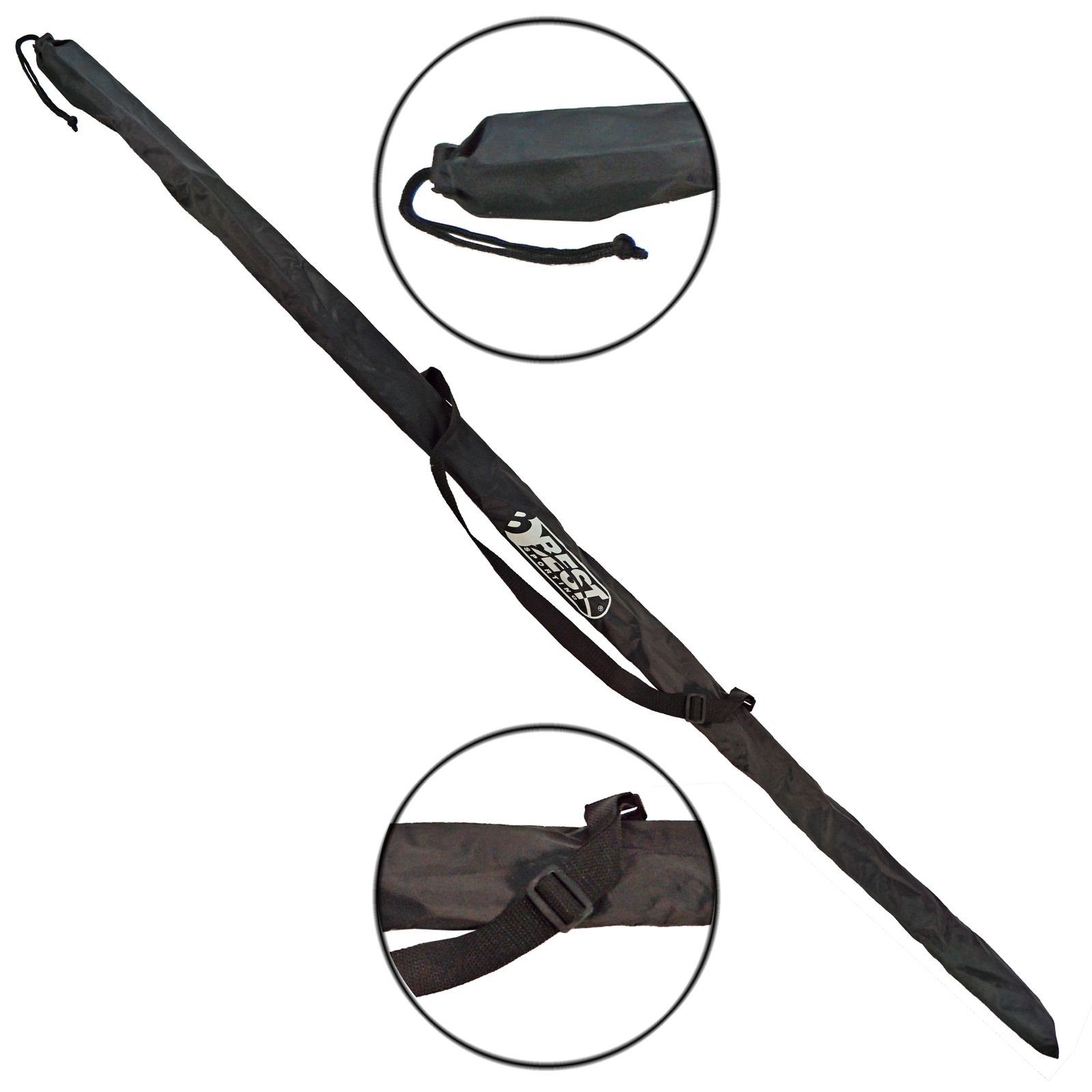 Best Sporting Swingstick Tasche mit verstellbarem Schultergurt, schwarz, für Swing Stick Länge 160 cm