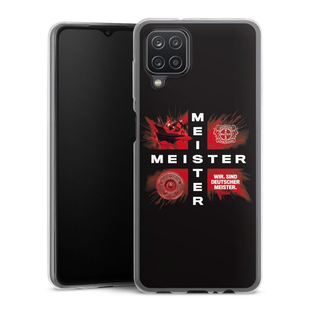 DeinDesign Handyhülle Bayer 04 Leverkusen Meister Offizielles Lizenzprodukt, Samsung Galaxy A12 Slim Case Silikon Hülle Ultra Dünn Schutzhülle