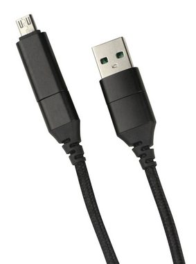 fontastic Datenkabel Quattro USB-Kabel, USB-C, USB-A, Micro-USB