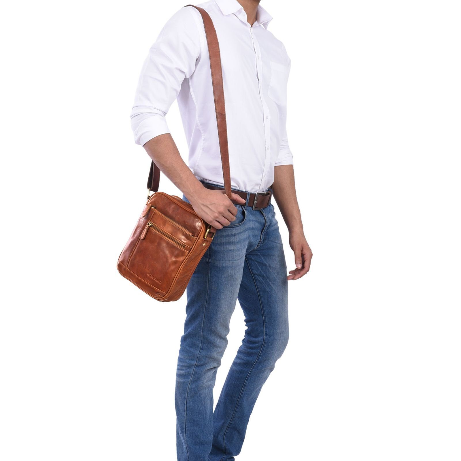 STILORD Schultertasche "Diego" Vintage Herrentasche Leder günstig online kaufen