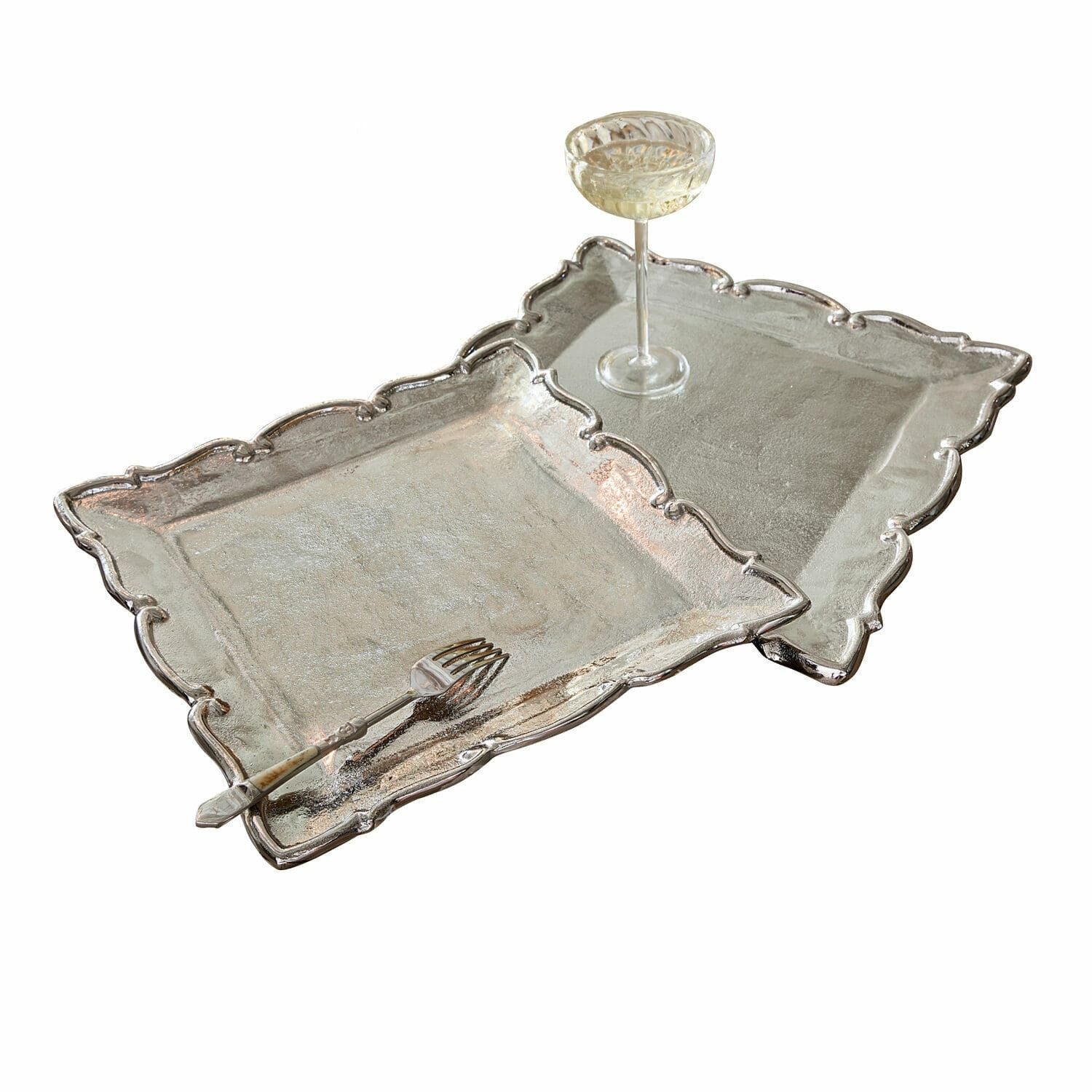 Tablett Tablett 2er Set Trevor silber