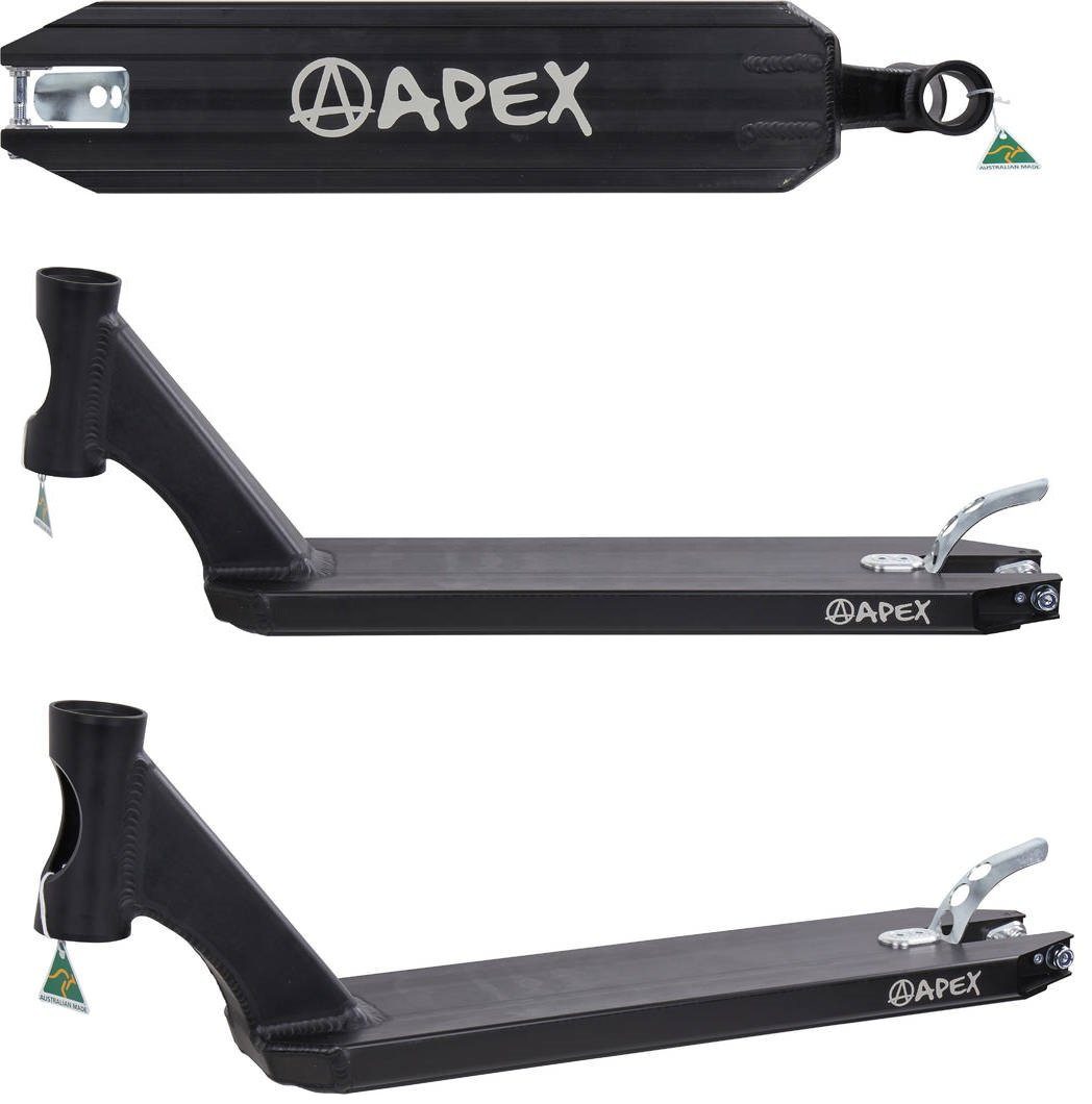 Apex Stuntscooter Apex Pro Stunt-Scooter Deck 600 (51cm) schwarz