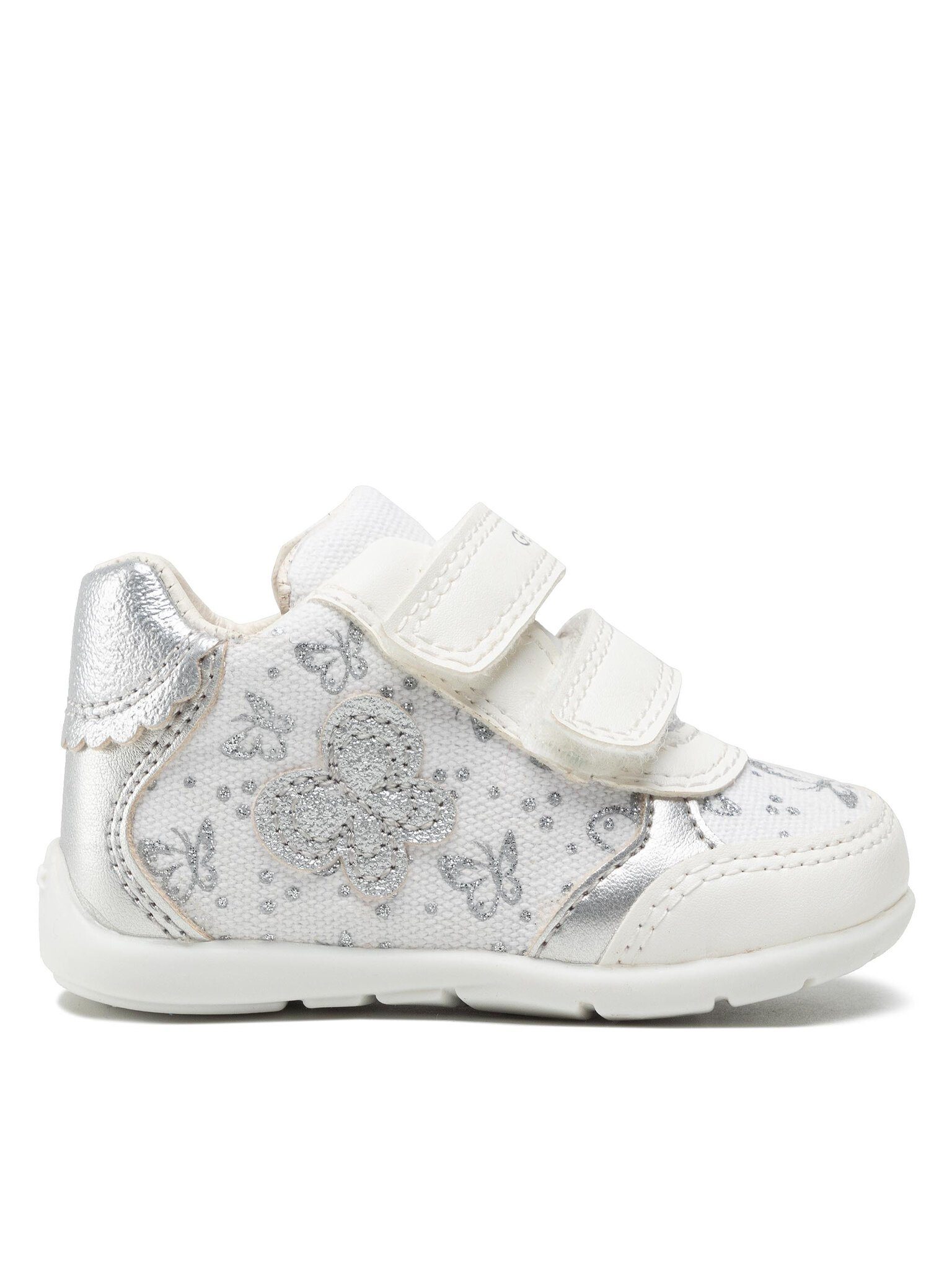 Geox Sneakers B Elthan G. A B251QA 0AW54 C0007 White/Silver Sneaker – Bild 4 von 4