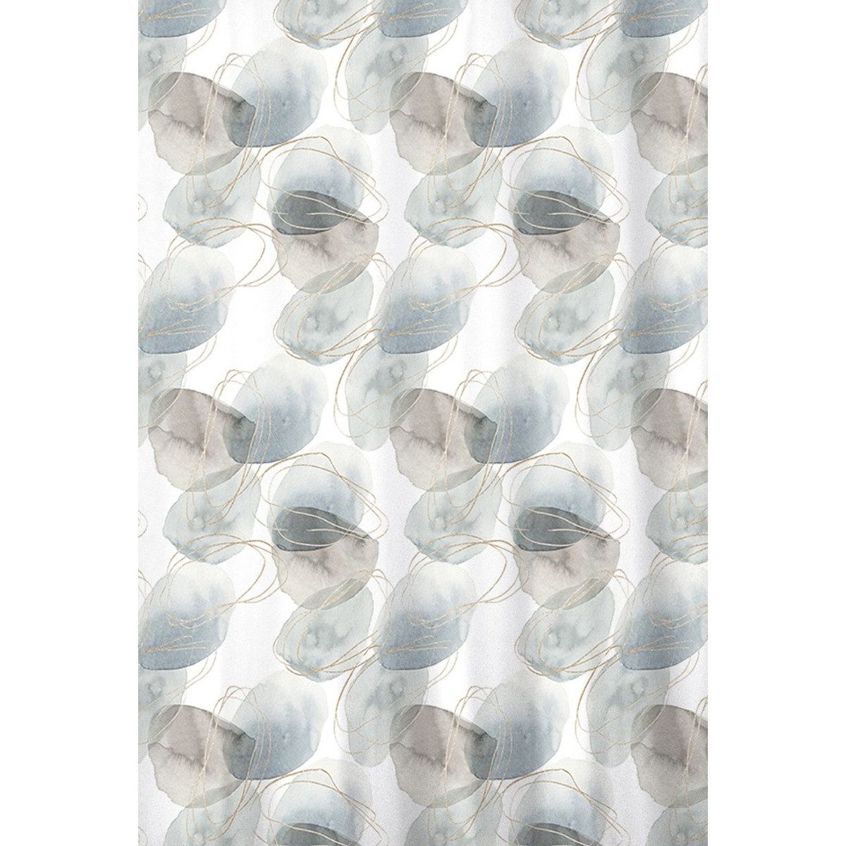 Euroshowers GmbH Duschvorhang abstraktes Steinmotiv 180 × 200 cm Polyester mit 12 Ringen Breite 180 cm