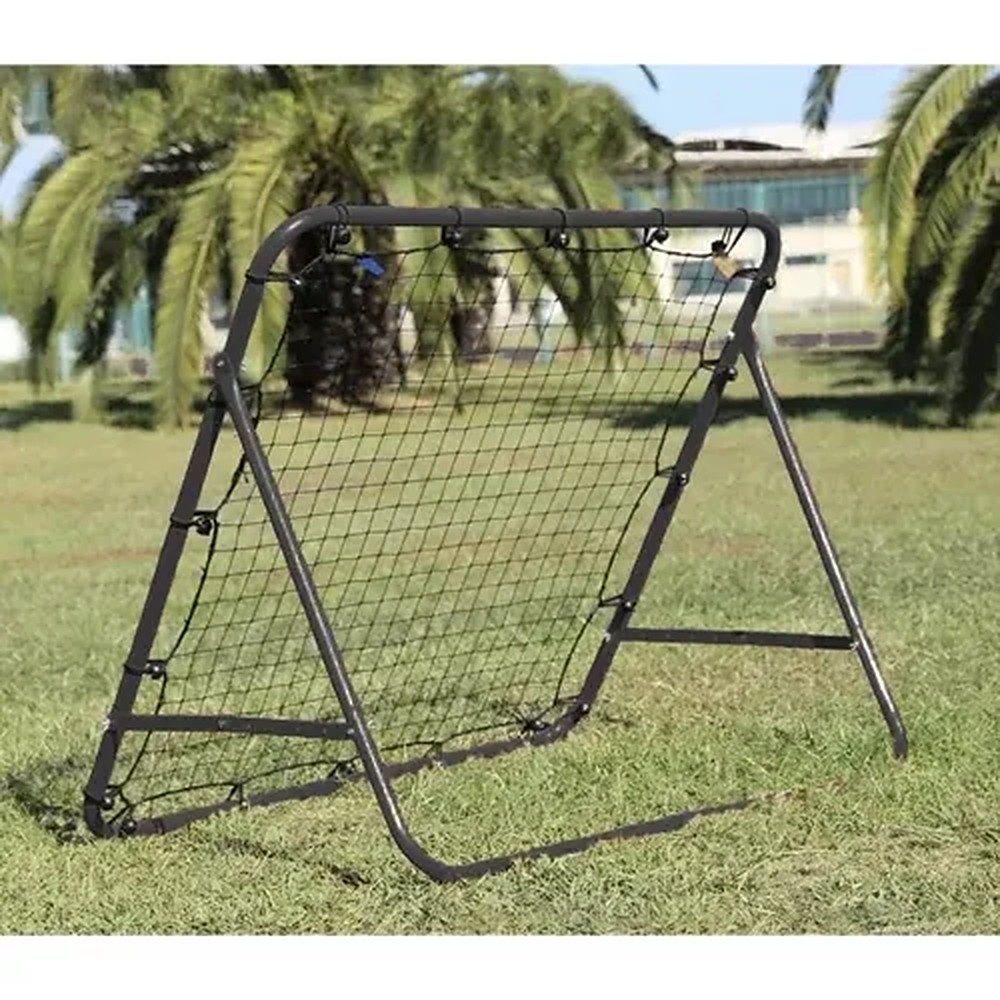 Trizand Fußballtor Rebounder Fußballtrainer Prellwand (Spar-Set, 1 St., 100 x 89 cm klappbar), klappbar, Winkel verstellbar, Zielband, Stahlrahmen