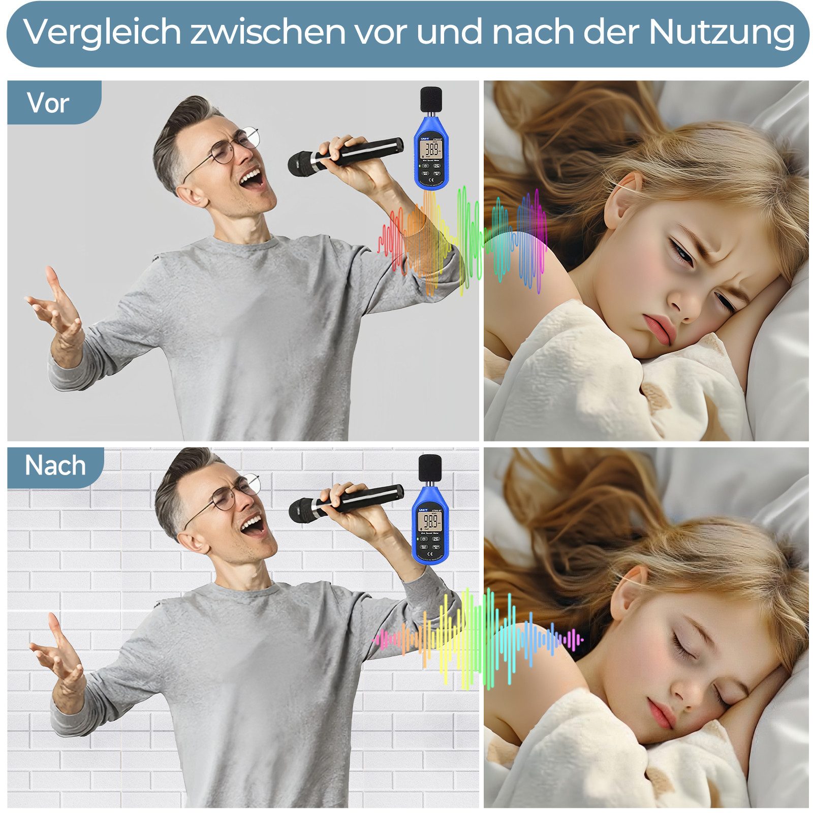 GLIESE Akustikplatte 12 Stück Akustikplatten Selbstklebend, 30x30cm Schallabsorber – Bild 5 von 5