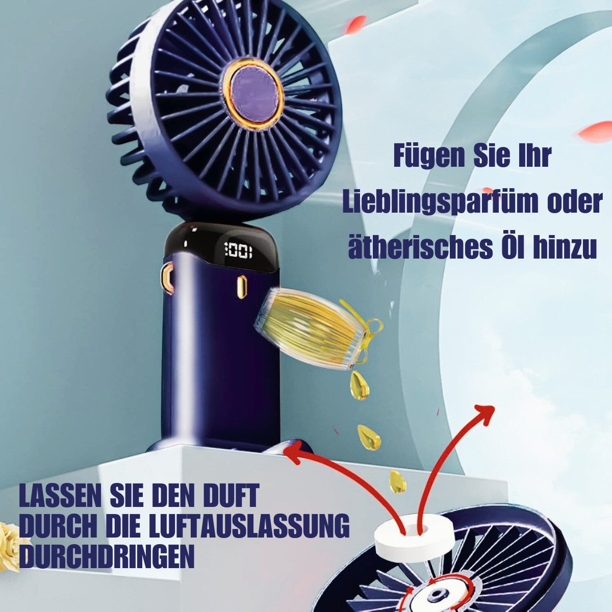 Montegoni Handventilator Tragbarer Mini USB Ventilator, günstig online kaufen