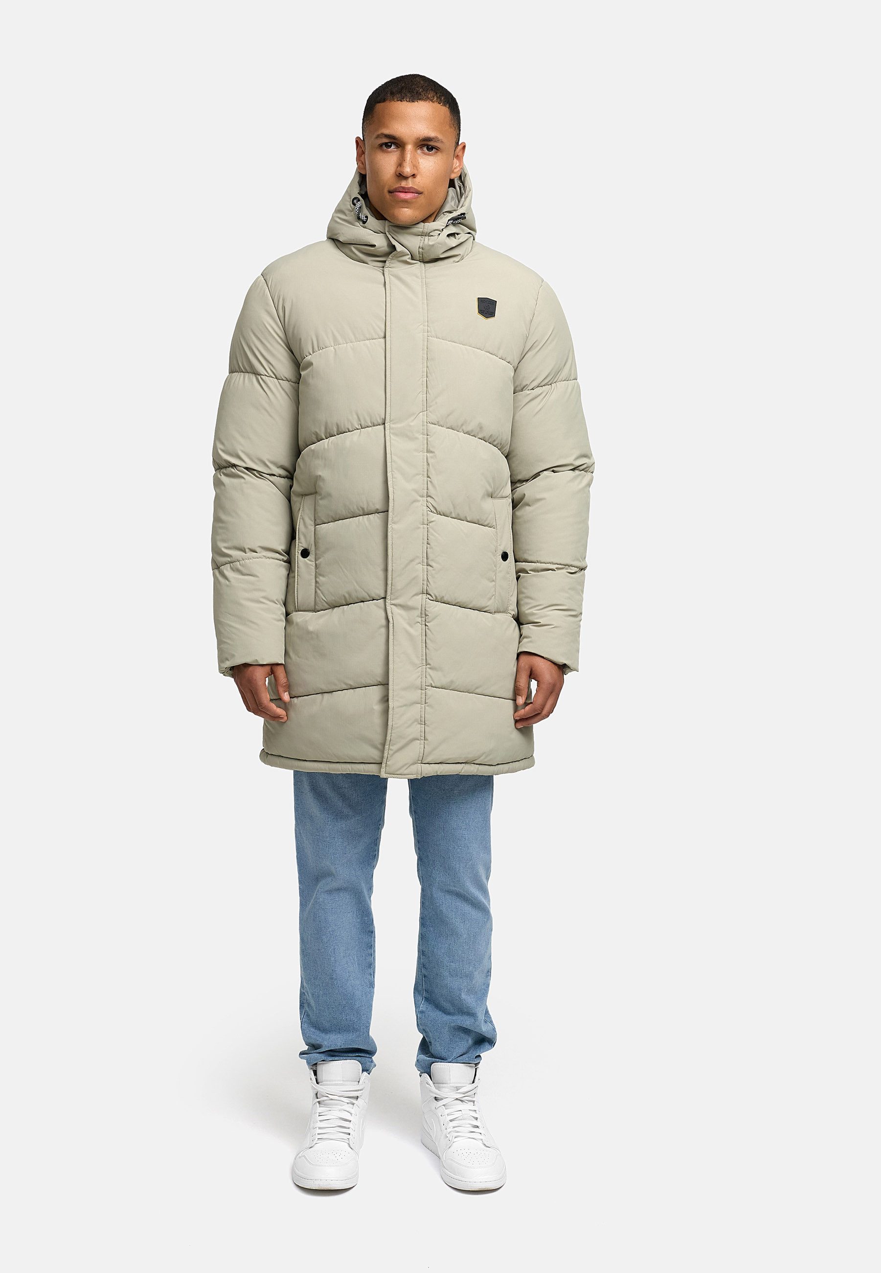 INDICODE Winterjacke Herren INPazze Jacke Winter Herrenjacke Steppjacke mit Kapuze und Reißverschluss – Bild 5 von 5