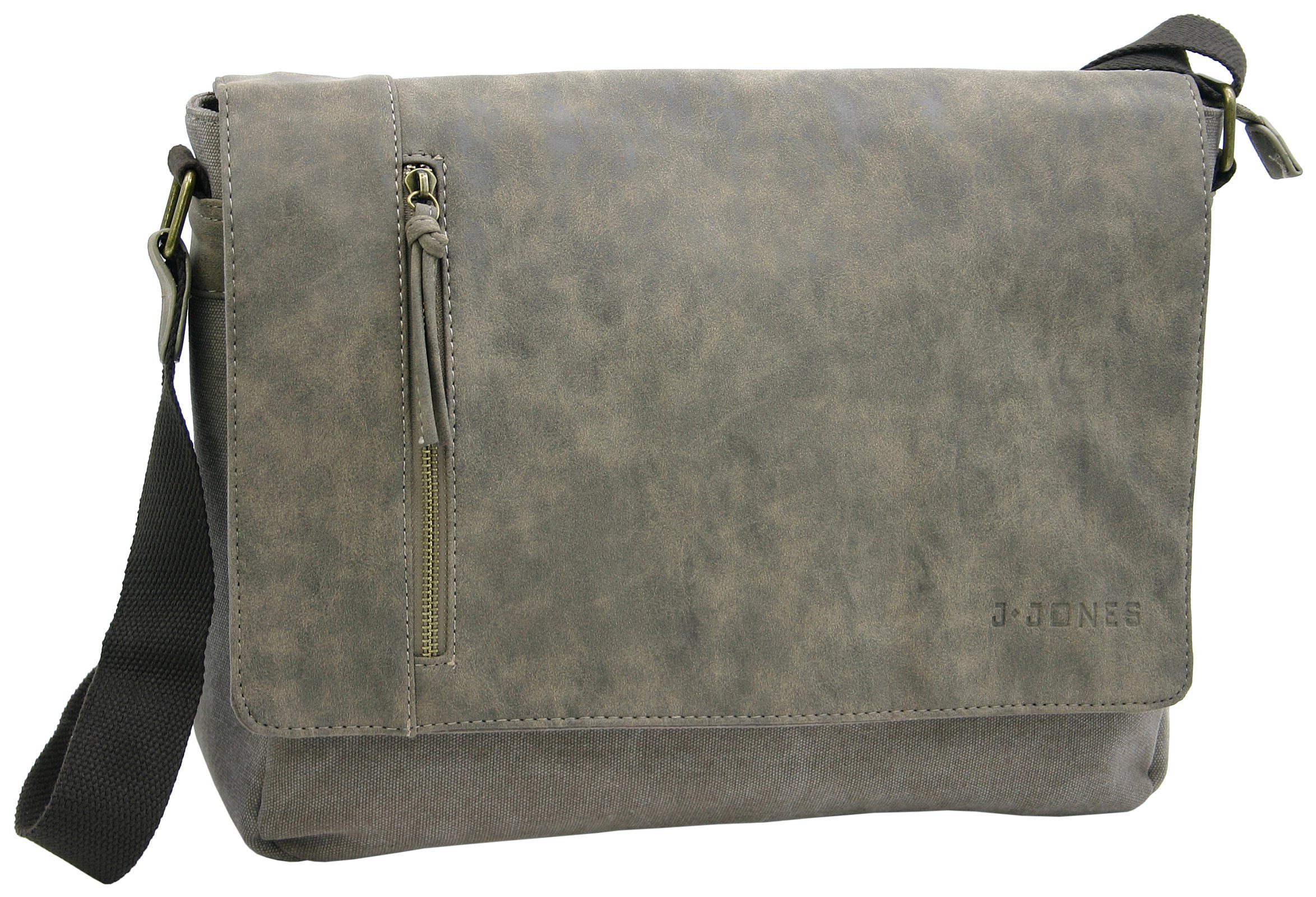 J JONES JENNIFER JONES Schultertasche Umhängetasche aus Canvas - Messenger günstig online kaufen