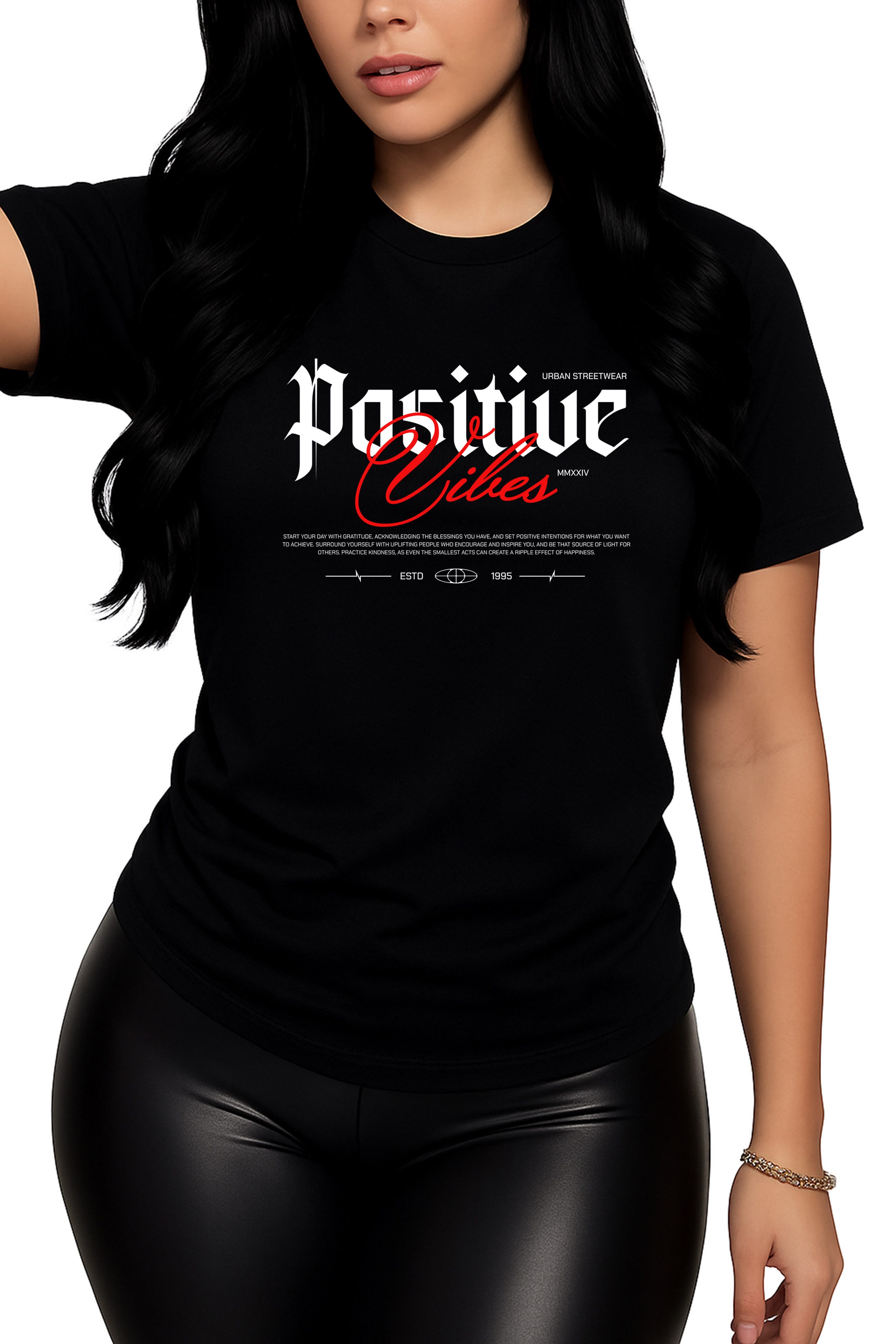 Banco Print-Shirt Damen "Positive Vibes" - günstig online kaufen