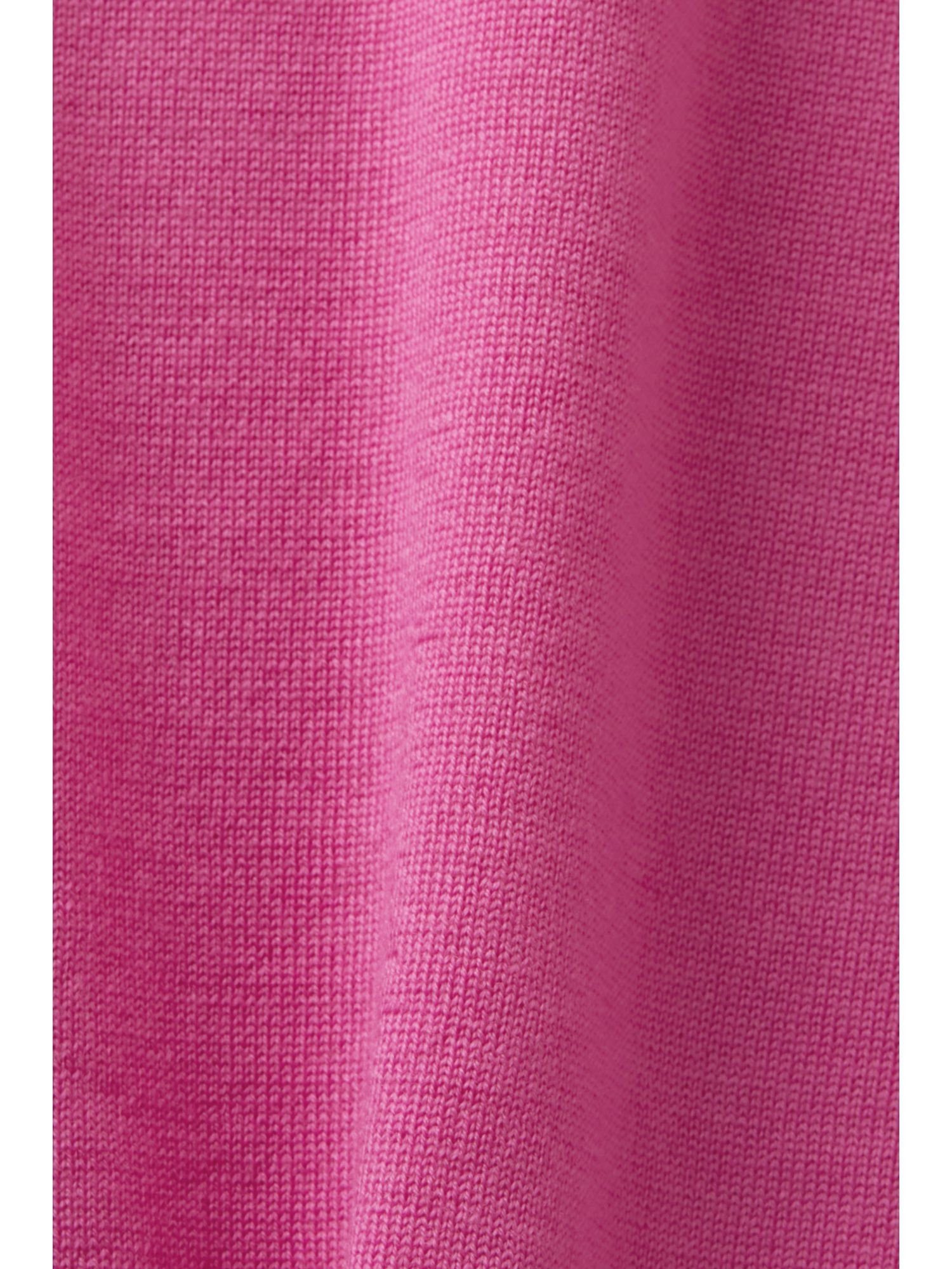 Esprit Rollkragenpullover Wolle aus PINK FUCHSIA Rollkragenpullover