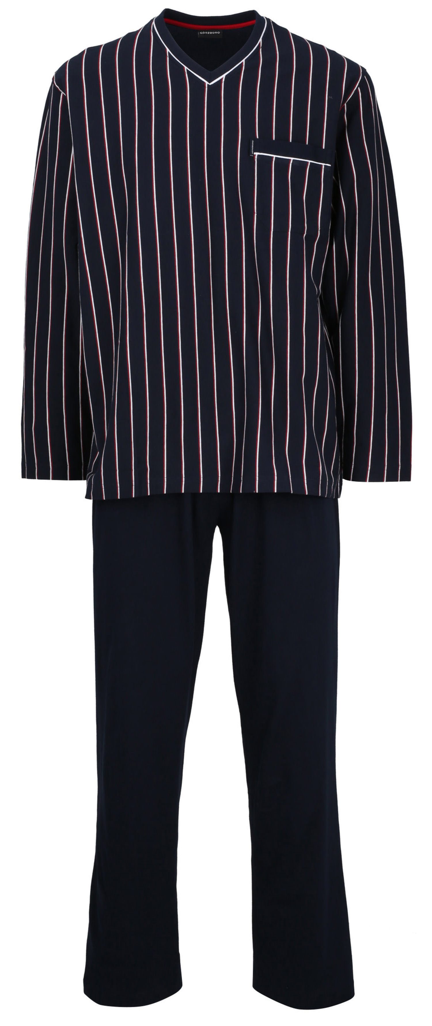 GÖTZBURG Pyjama Götzburg Herren Baumwolle Schlafanzug günstig online kaufen