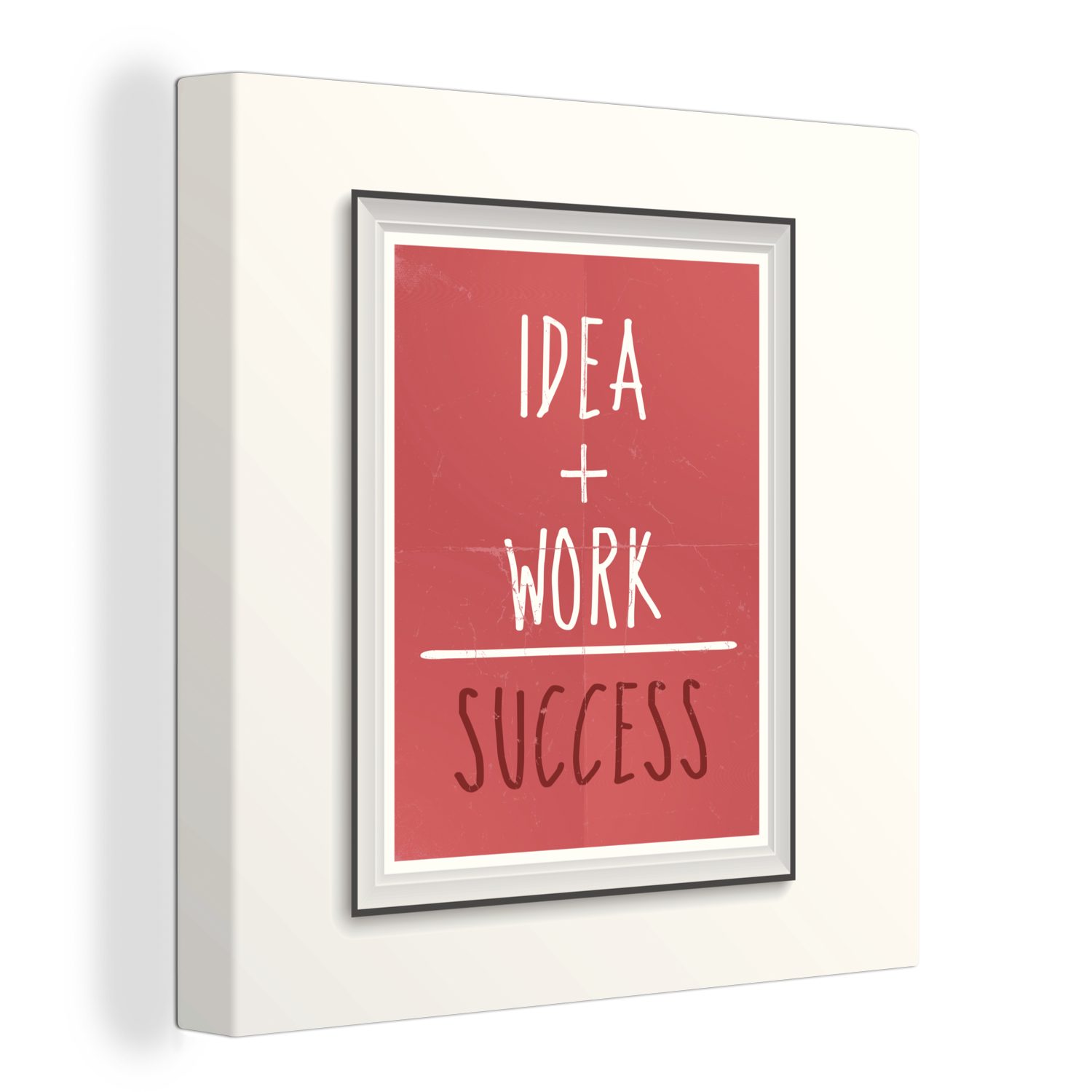 OneMillionCanvasses® Leinwandbild Idee + Arbeit = Erfolg