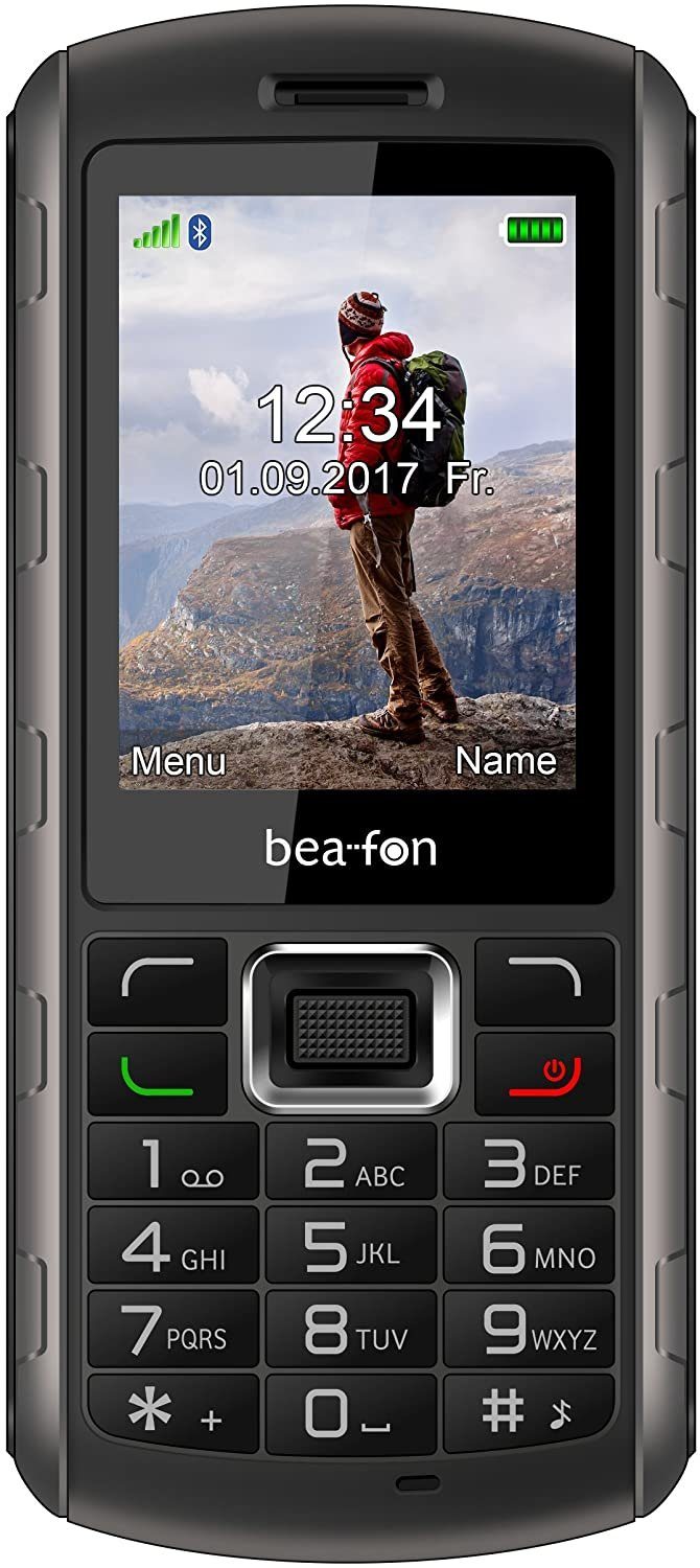 Beafon AL560 Handy (6,09 cm/2.4 Zoll, 1 MP Kamera, Große Taschenlampe,  Griffige Oberfläche, Verschraubter Akkudeckel)