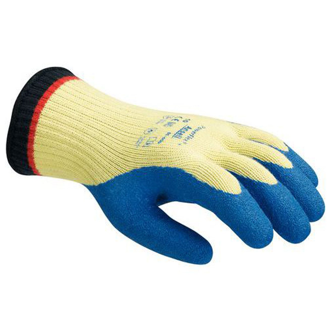 myMAW Montage-Handschuhe 2 Paar ANSELL Powerflex Arbeitshandschuhe Schnittschutz Kevlar H…
