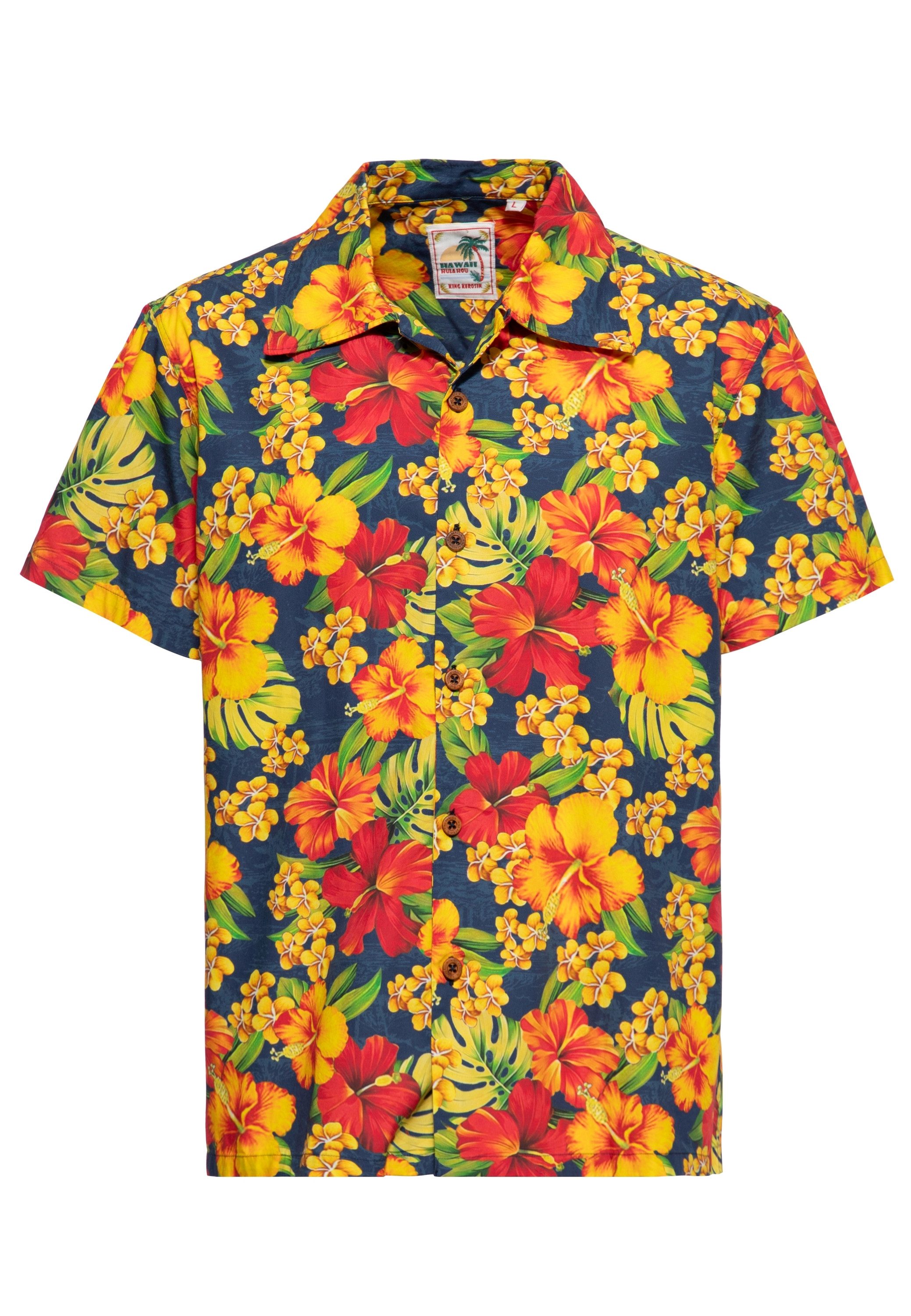 Kurzarmhemd Hibiscus Dream