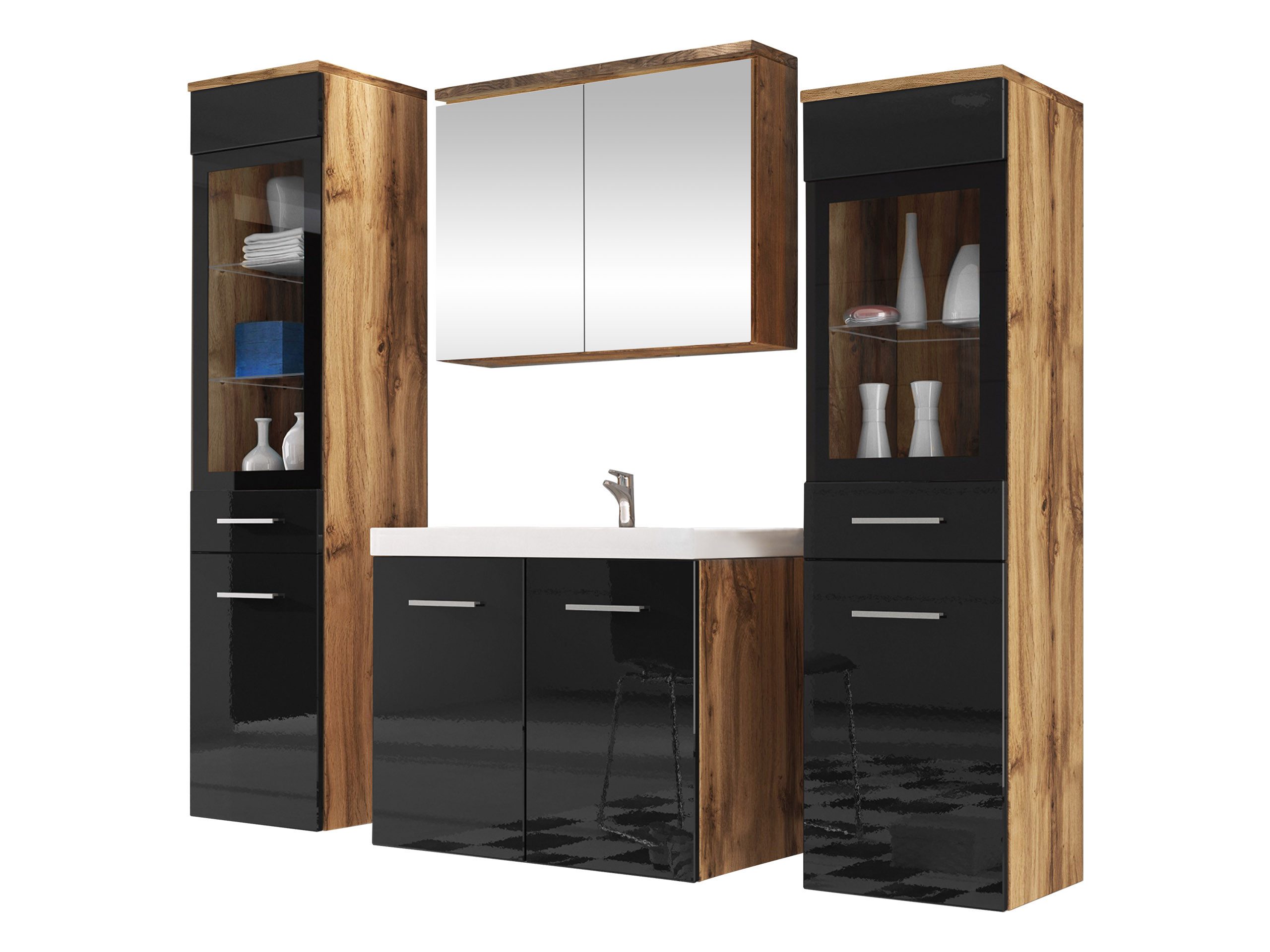MIRJAN24 Badmöbel-Set Madrit II, (5er-Set, Waschbeckenschrank, günstig online kaufen