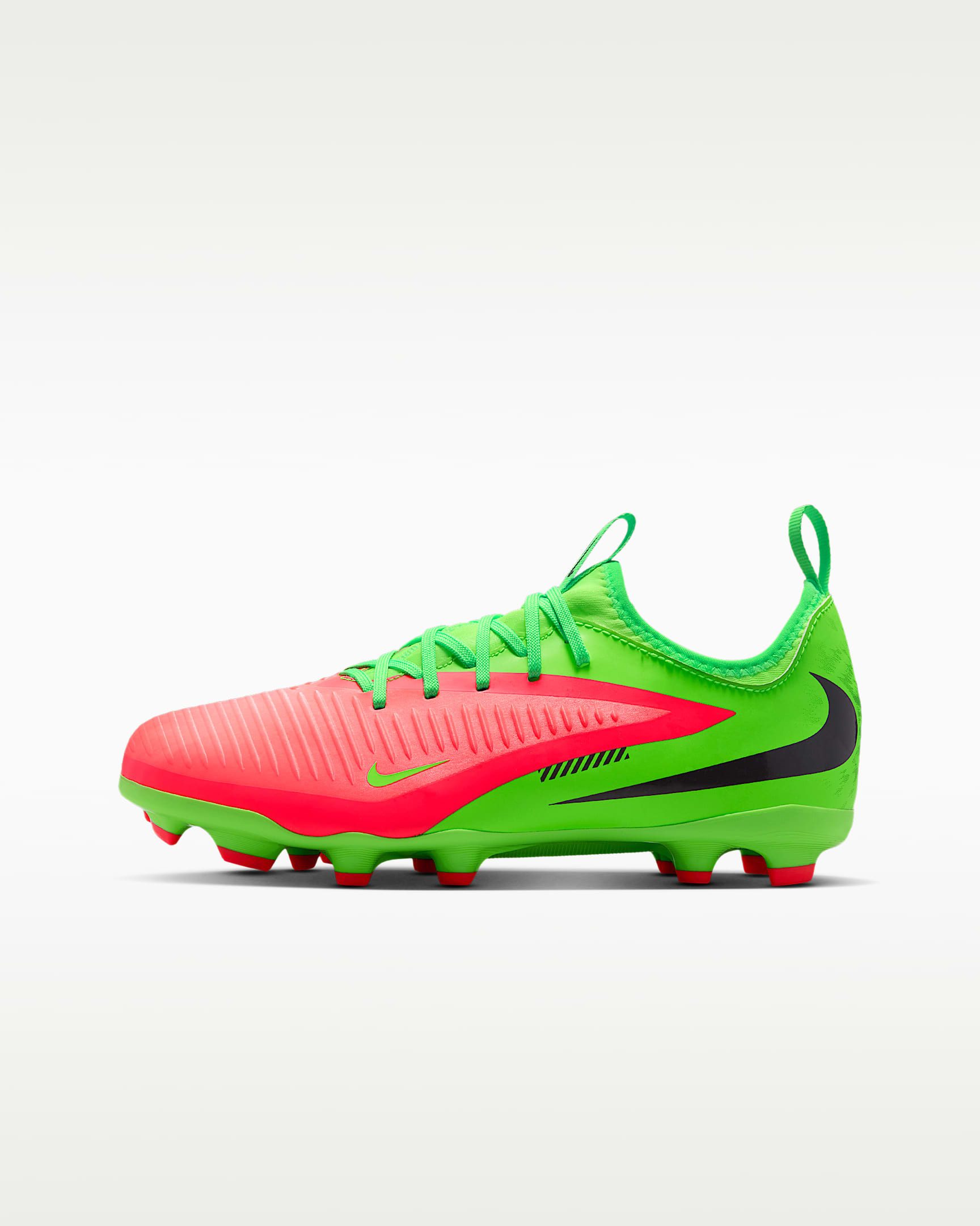 Nike JR PHANTOM 6 LOW ACAD FG/MG EH Fußballschuh Erling Haarland, Außensohle für Rasenplätze, für Kinder & Jugendliche