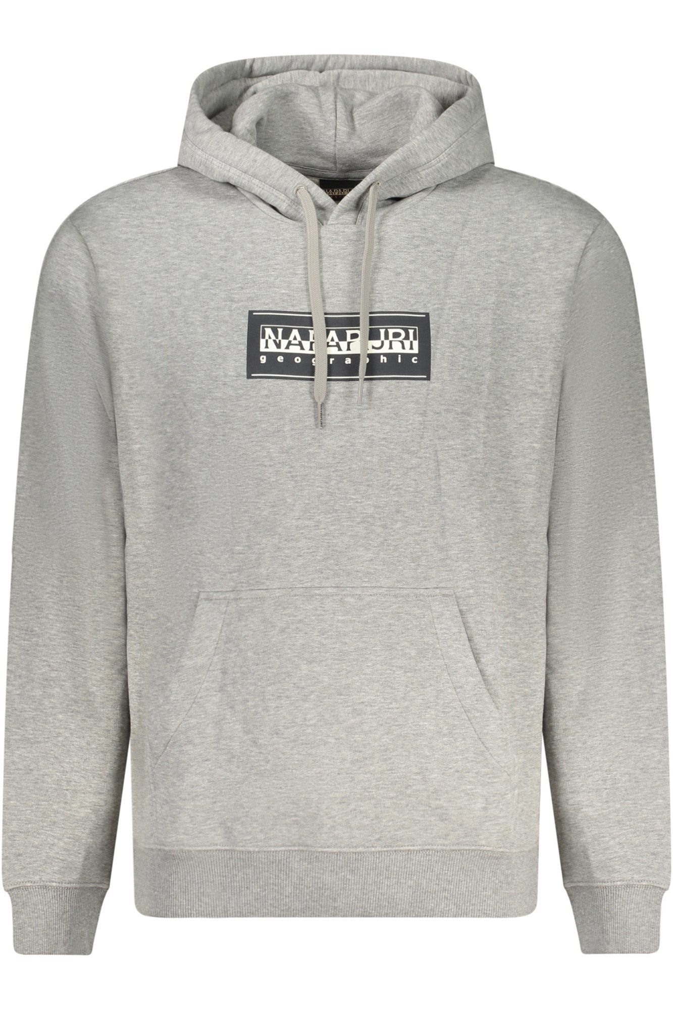 Napapijri Sweatshirt Herren Grauer Pullover mit Kapuze - Relaxed