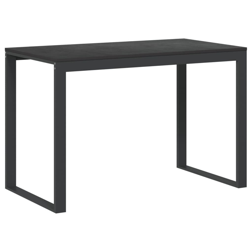 vidaXL Schreibtisch Computertisch Schwarz cm 110x60x73 Schwarz Holzwerkstoff Schwarz 