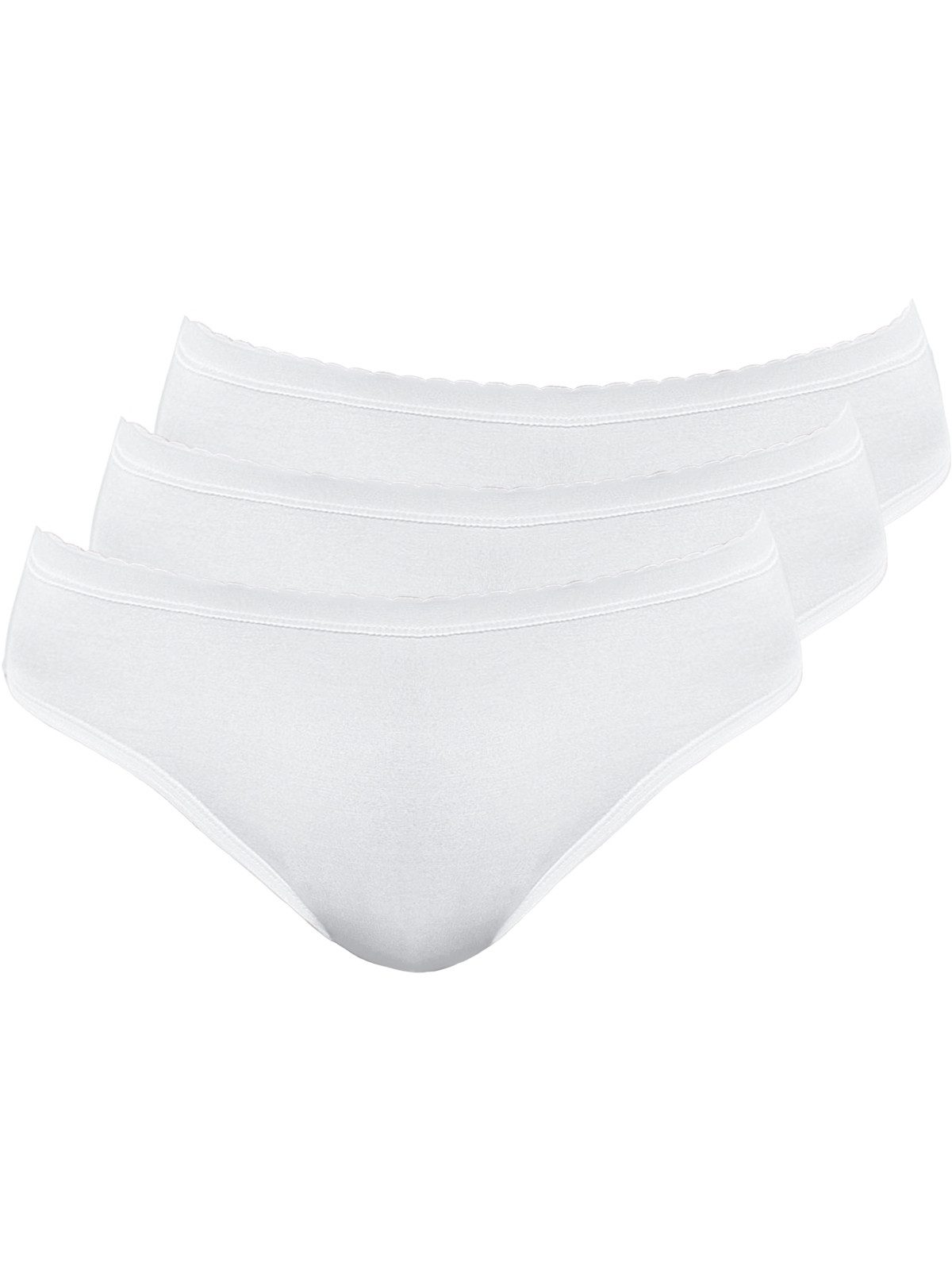Pompadour Hüftslip 3er Pack Damen Hüftslip Pure (Packung, 3-St) Zwickel