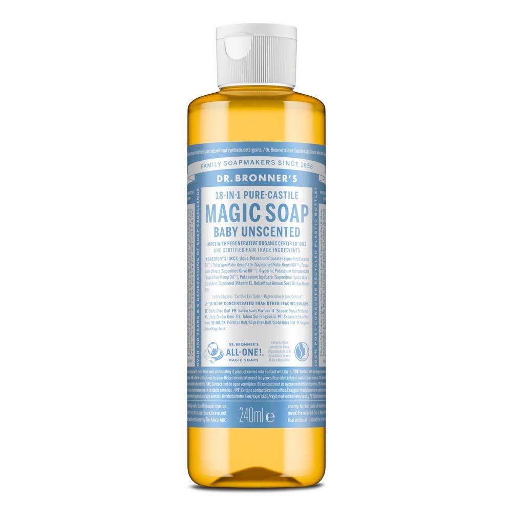 Dr. Bronners Flüssigseife Baby parfümfrei - 18in1 Magic Soap Naturseife 240ml