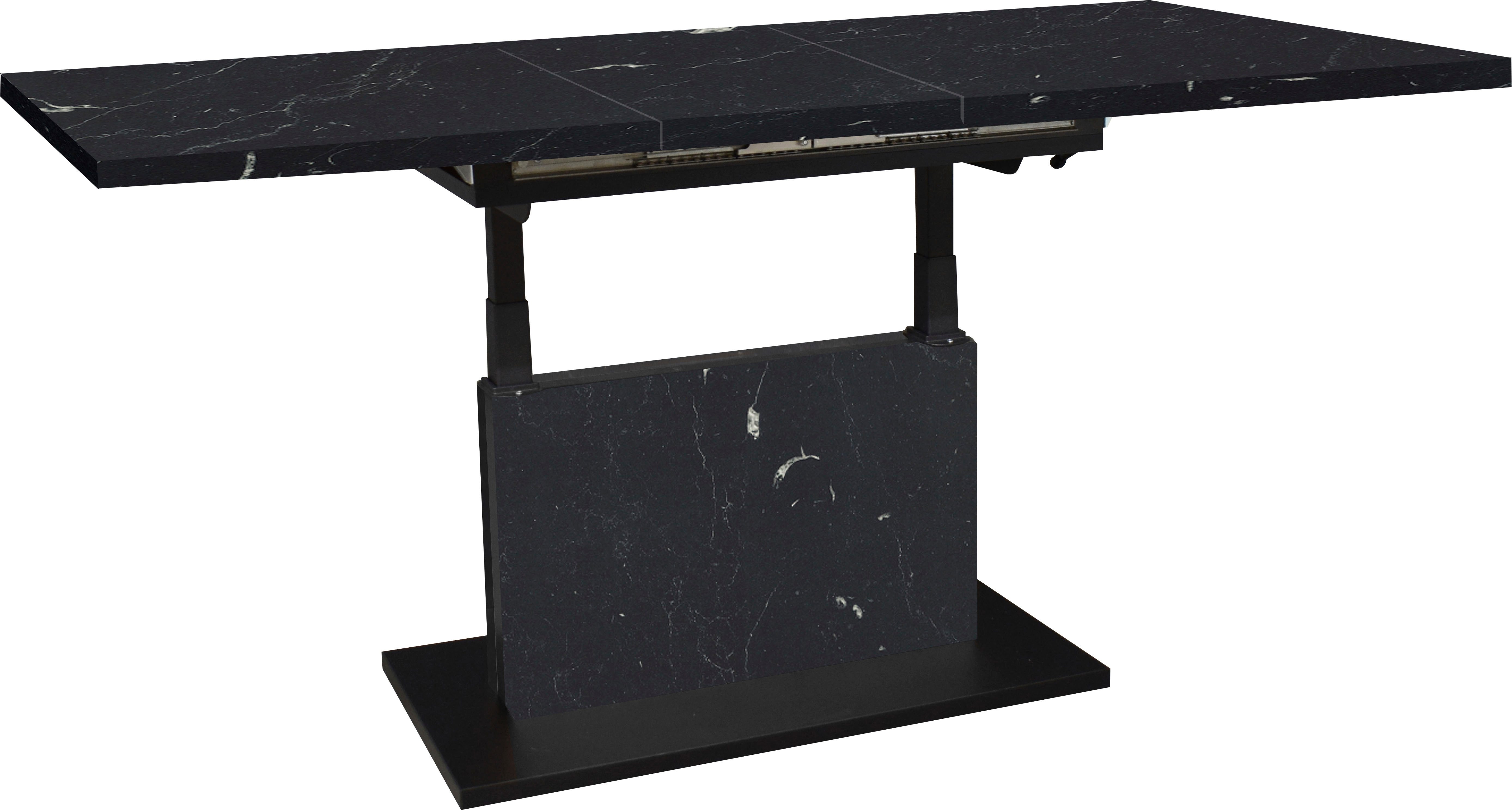 Mäusbacher Couchtisch Lift Couchtisch, höhenverstellbar 56-75cm, Breite Tischplatte 120-160cm, Metallgestell