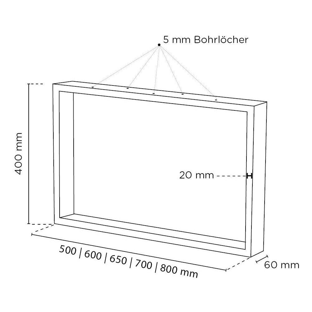 (2-St) Tischgestell in Couchtischkufen 40cm Schwarz x sossai® 50-80cm