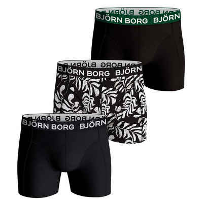 Björn Borg Boxer Herren Boxershorts 3er Pack - Cotton Stretch