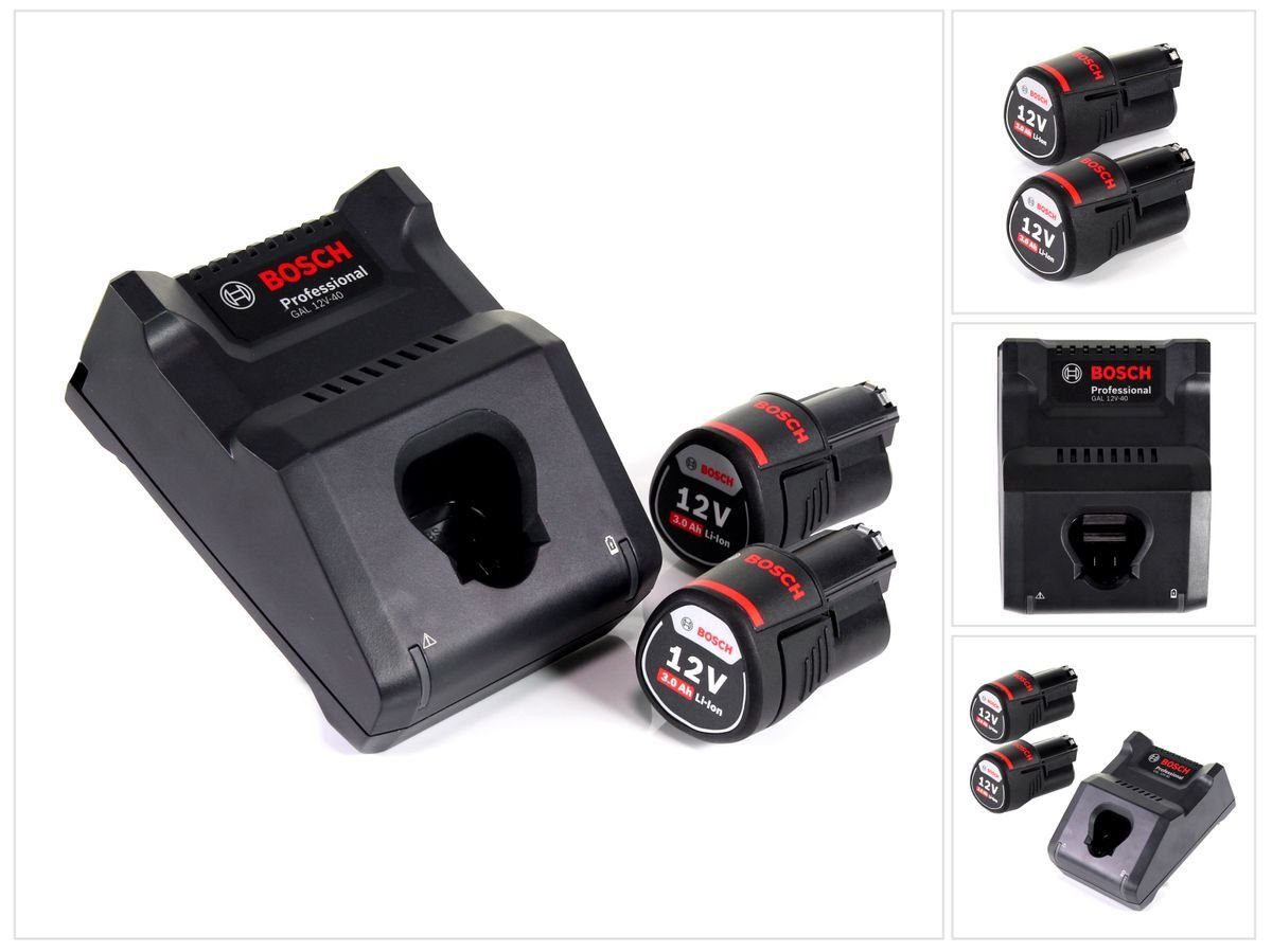 GAL 12V-40 Professional Schnell Ladegerät für 12V Akkus (1600A019R3 Schnelllade-Gerät