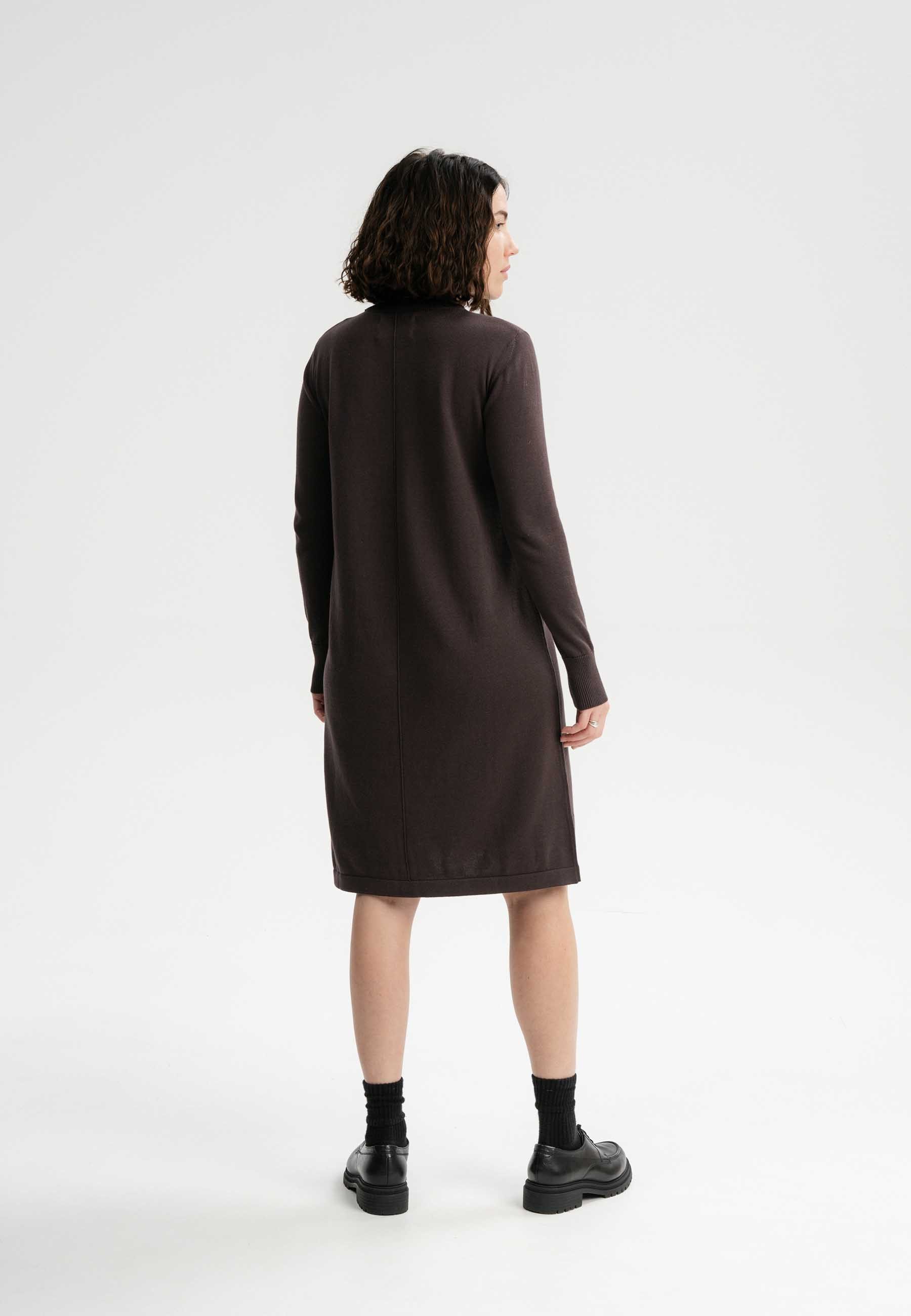 MELA Strickkleid Basic Feinstrick Kleid Style HARLEEN clean