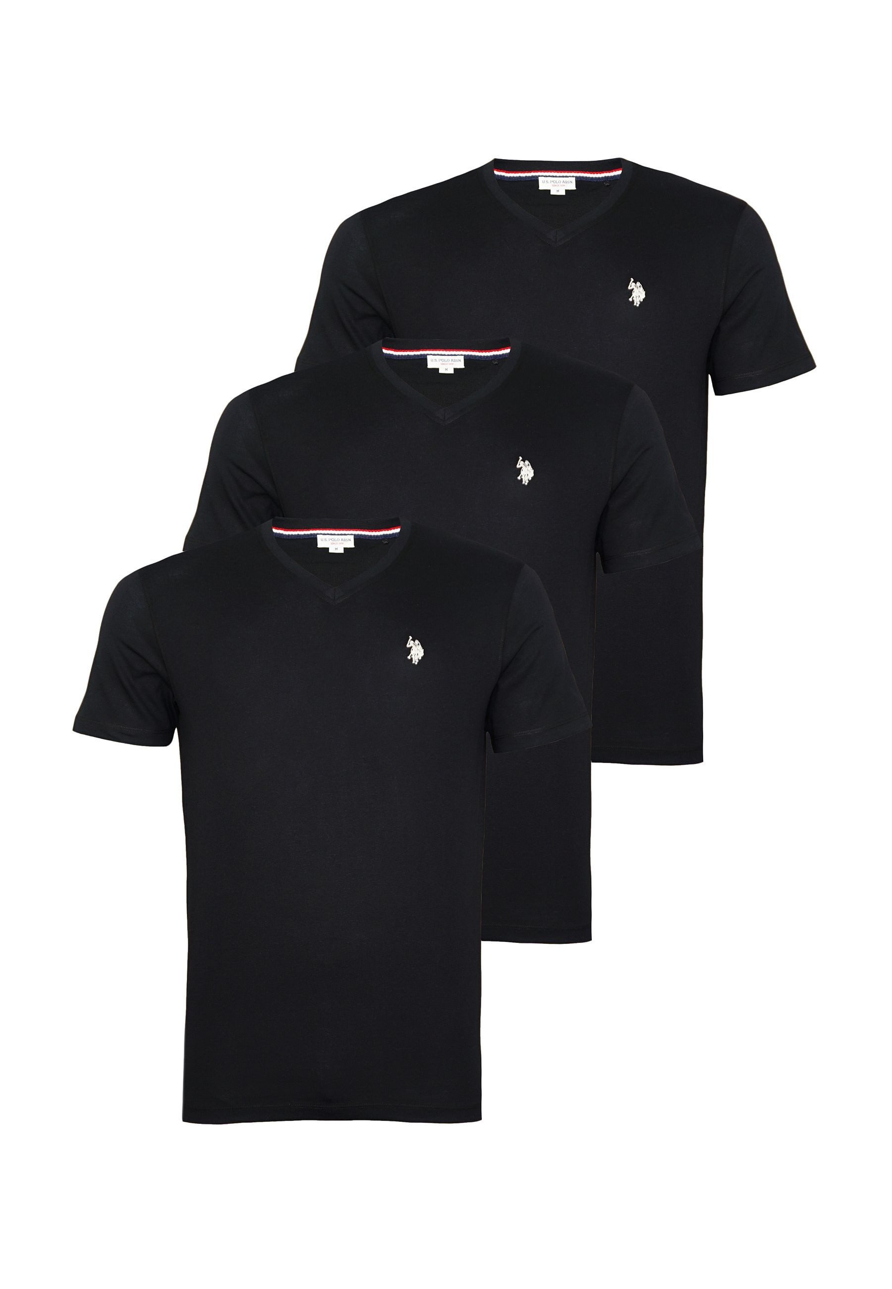 U.S. Polo Assn. T-Shirt T-Shirt Kurzarmshirt 3er Pack (3-tlg., 3)