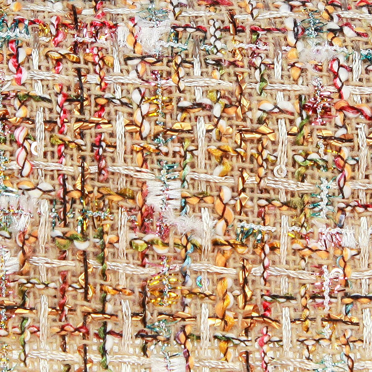 Vivant Decorations B.V. Tischläufer Tischband Beige Bunt Glitter Vintage Retro Deko 19cm x 1,5m