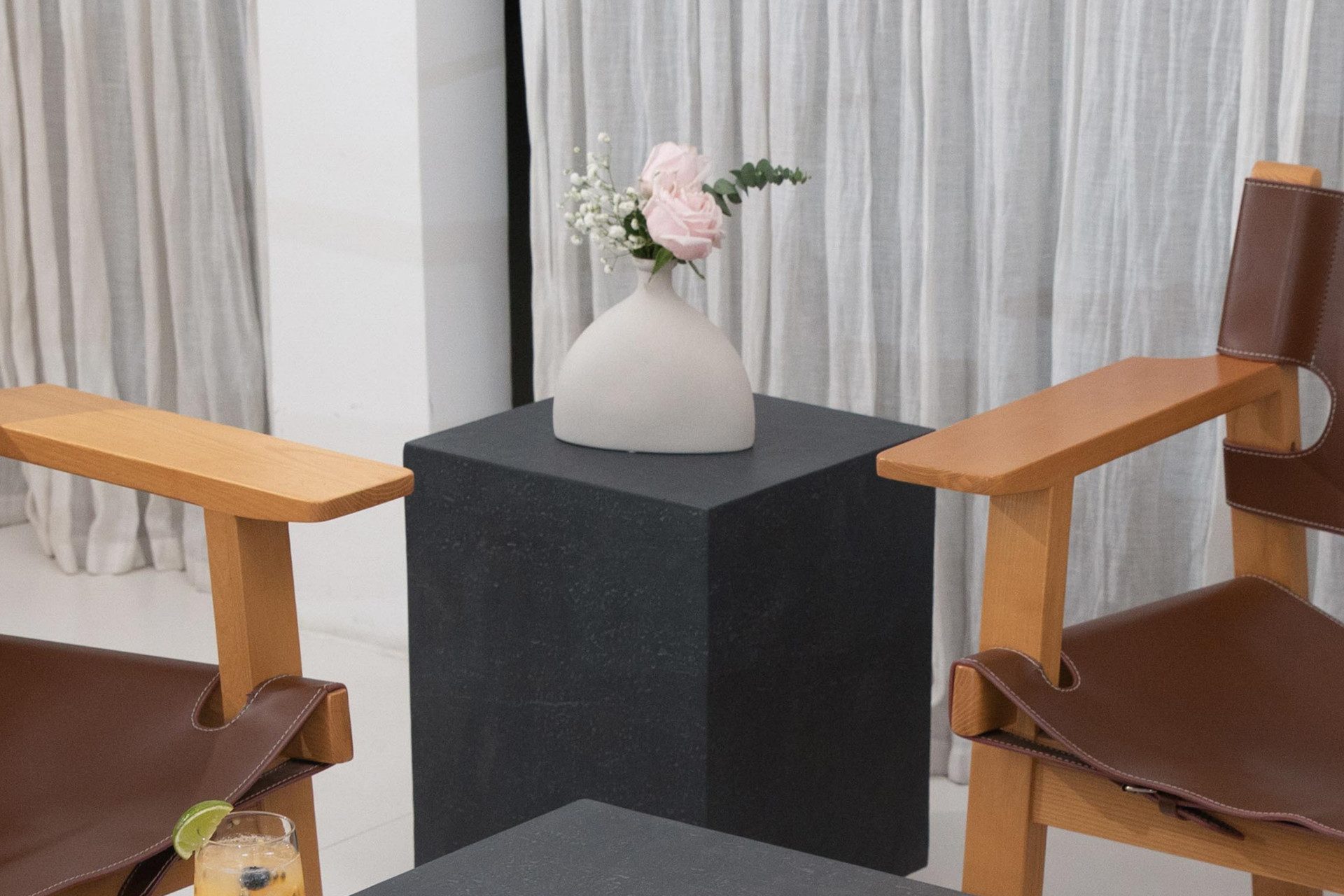 ELEMENTI Gartentisch TEVERE aus Beton, modern, Outdoor Tisch (1-St., Gartentisch aus Beton), Beton,Schieferschwarz