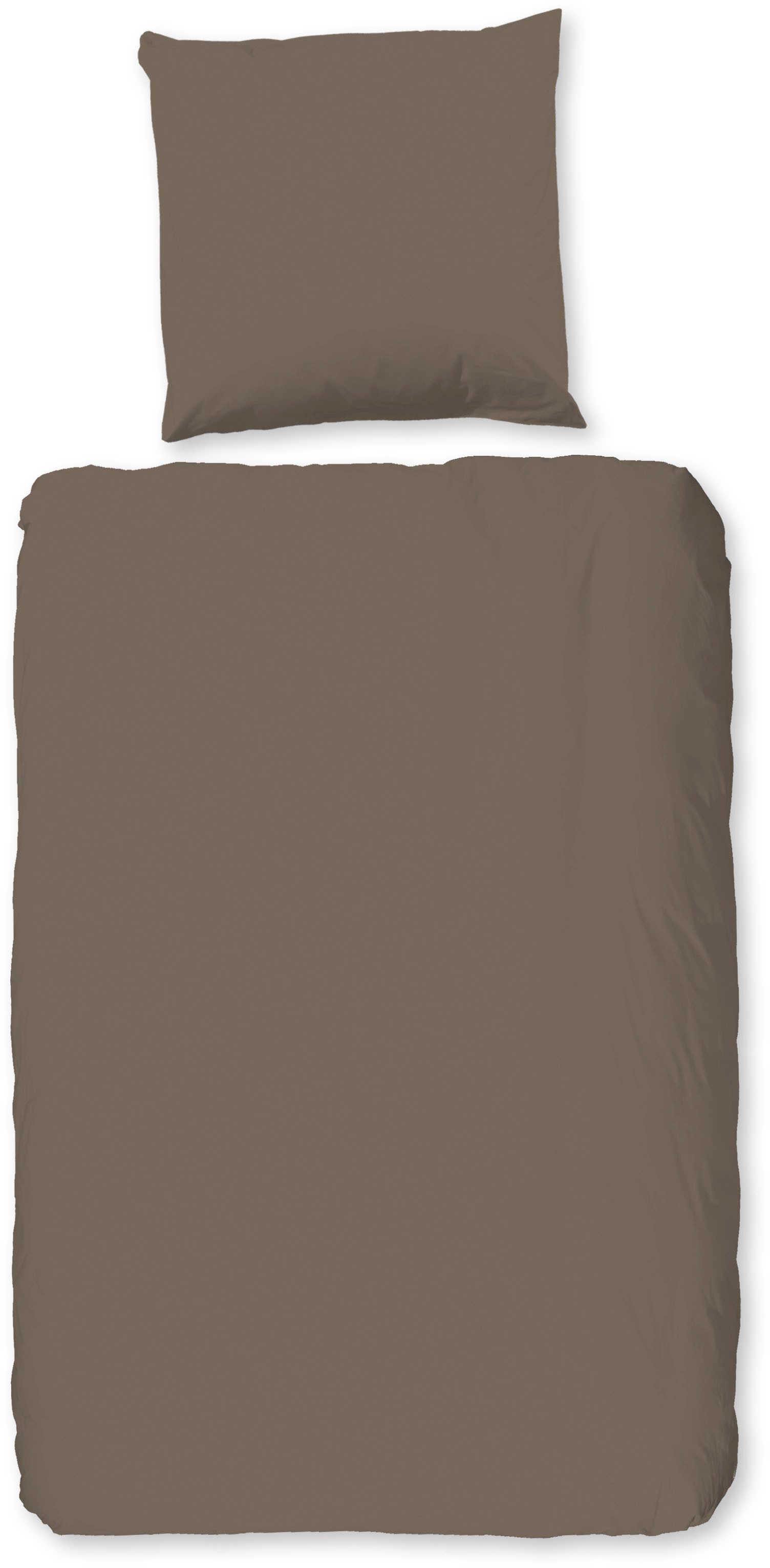 PURE luxury collection Bettwäsche Pure uni, Microfaser, 2 teilig, Mikrofaser, Pflegeleicht, Weich, unifarben, Reißverschluss