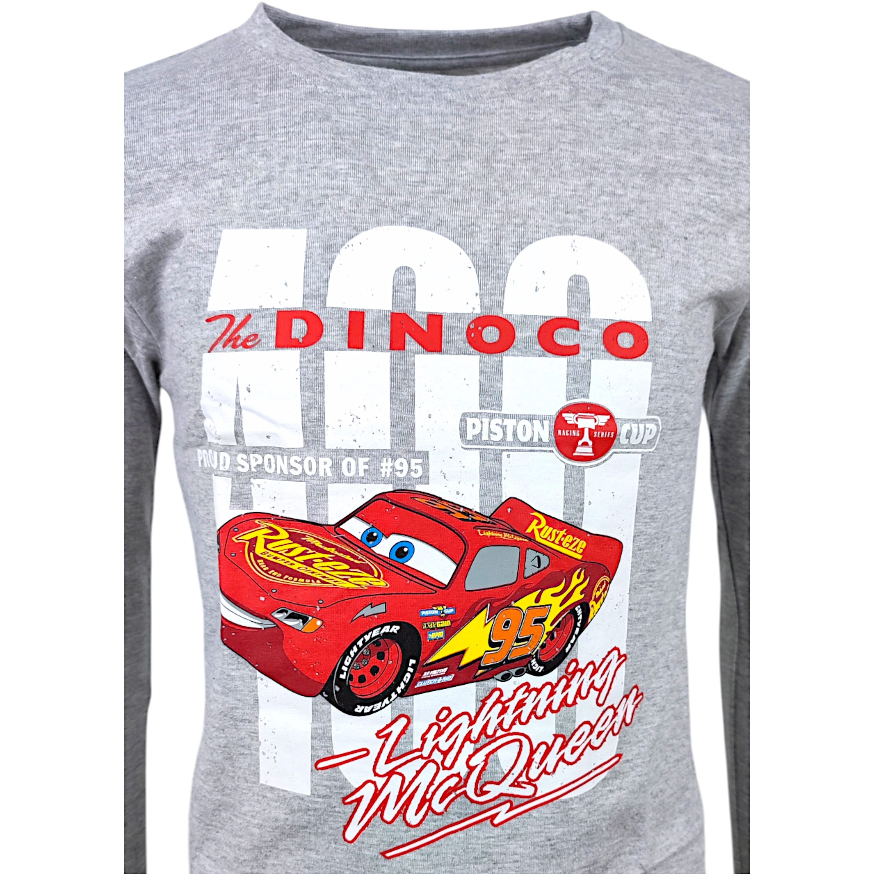 Disney Cars Langarmshirt Lightning McQueen Jungen Shirt aus Baumwolle Gr. 98 - 128 cm