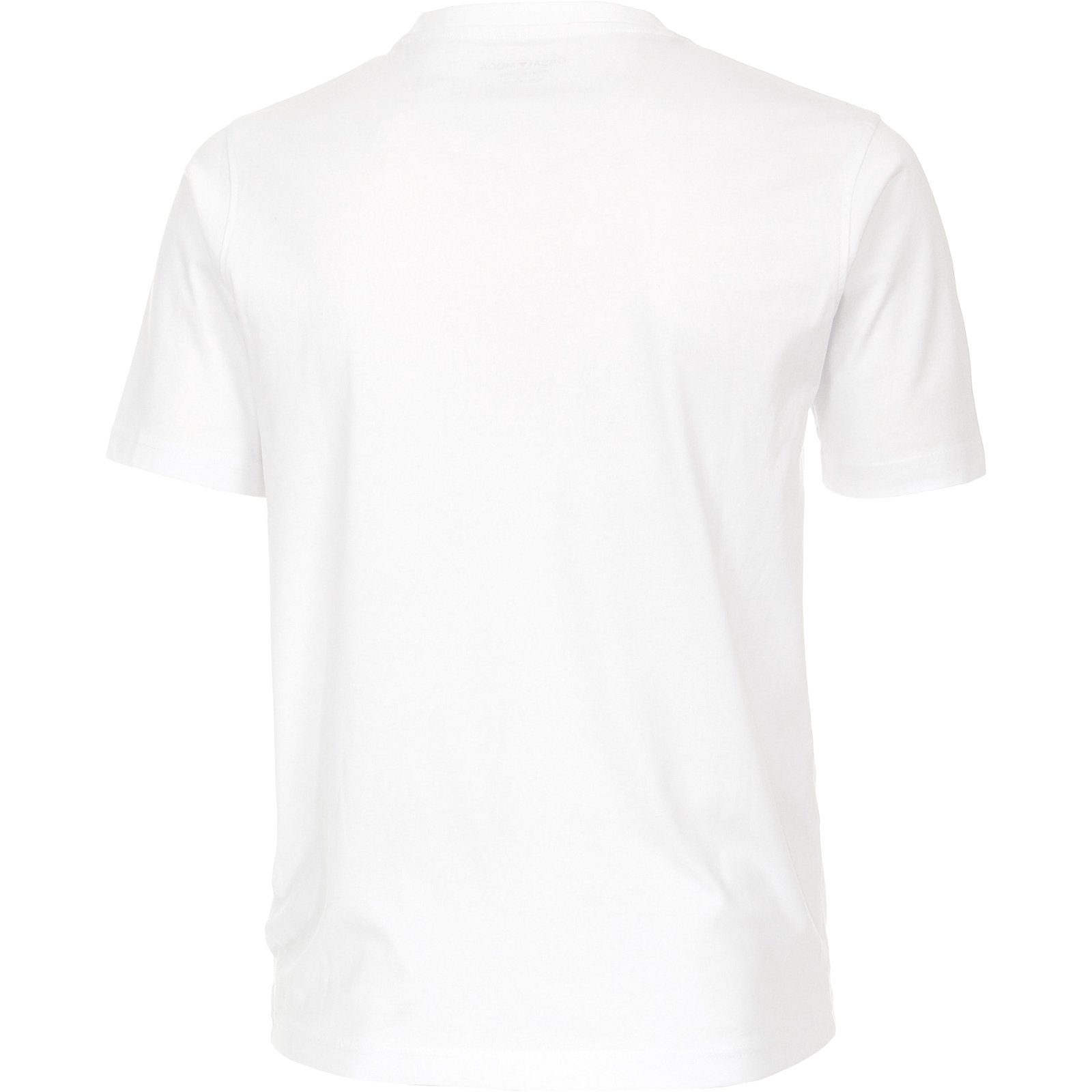CASAMODA Rundhalsshirt CasaModa Basic T-Shirt weiß Übergröße