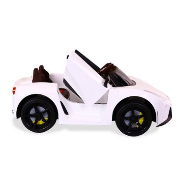 Moni Elektro-Kinderauto Elektroauto Famous, Fernbedienung Kunstledersitz Musikfunktion MP3-Anschluss
