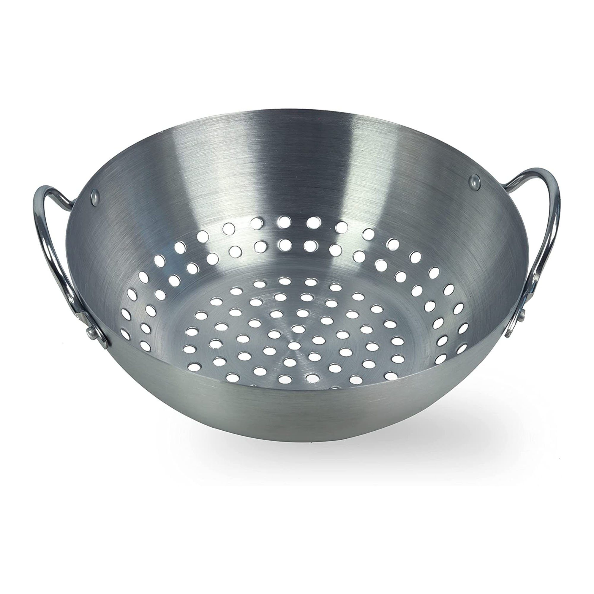 natumo Grillschale rund für Gemüse ø 20cm Grillwok & Grillkorb