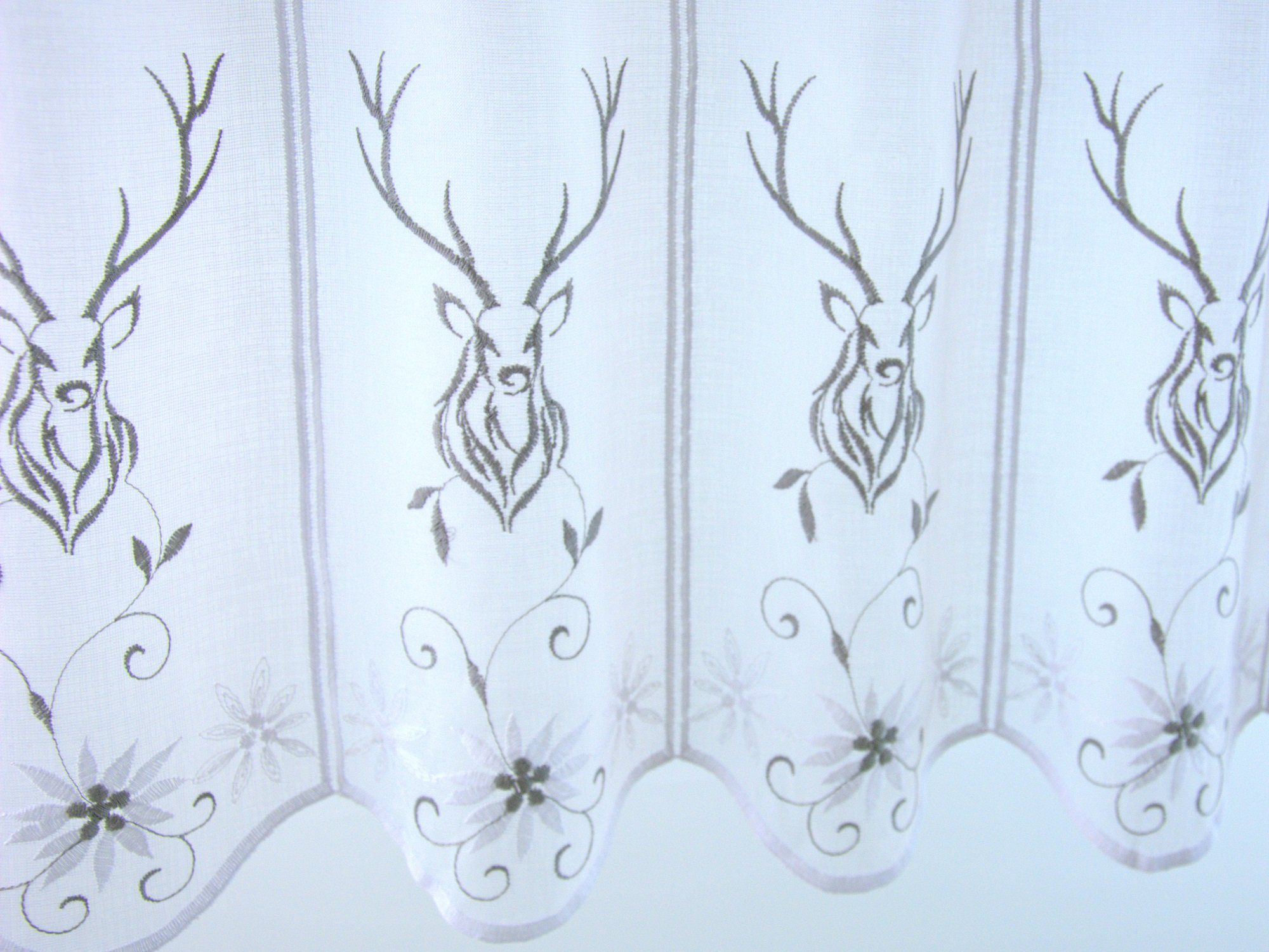 Clever-Kauf-24 Scheibengardine Scheibengardine mit Landhaus Motiv in versch günstig online kaufen