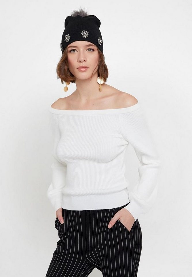 OXXO Carmenpullover mit gerippter Optik OXXO Carmenpullover mit gerippter Optik