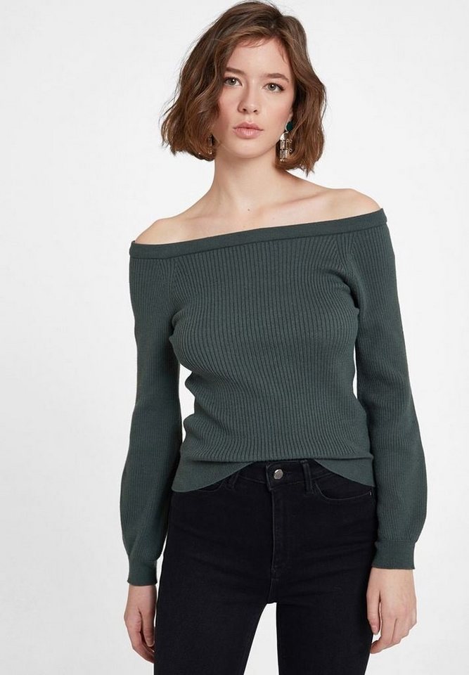 OXXO Carmenpullover mit gerippter Optik OXXO Carmenpullover mit gerippter Optik