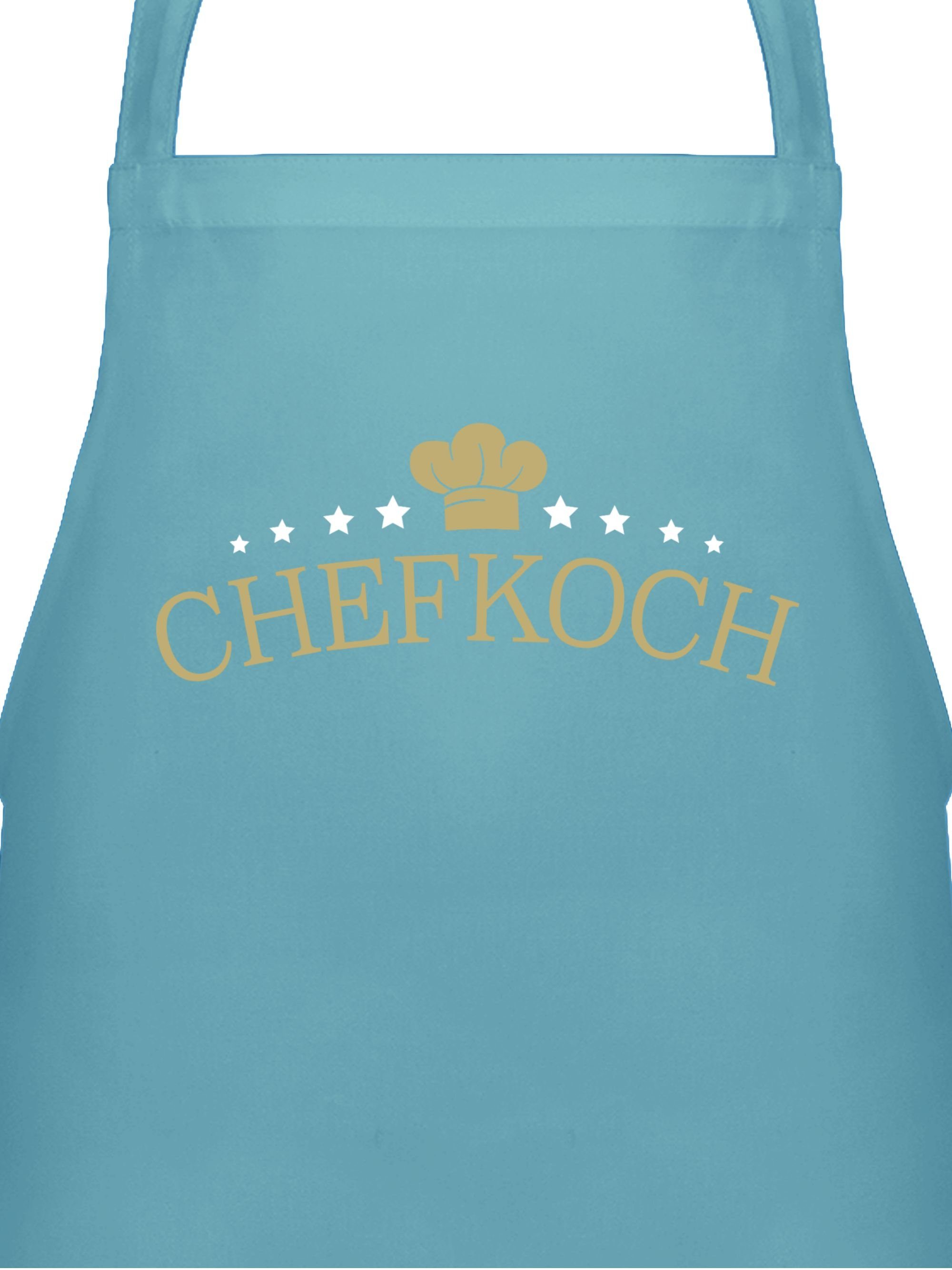 Shirtracer Kochschürze Chefkoch - Hier kocht der Chef - Geschenk für Köche, (1-tlg), Kochschürze Herren Männer