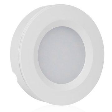 smartwares LED Unterbauleuchte Spots 3er-Set IP20 3 x 1,8W 120lm 100°, LED fest integriert, warmweiß 3000K, Dimmbar, mit Sensor