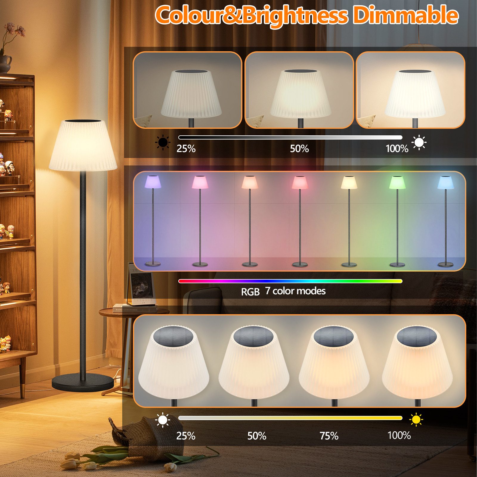 ANTEN LED Gartenleuchte Solar Stehleuchte Dimmbar günstig online kaufen